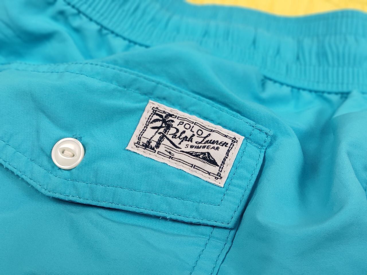 Polo Ralph Lauren Vintage 90's Polo Ralph Lauren Nylon Blue Logo Casual Shorts Size US 36 / EU 52 - 12 Thumbnail