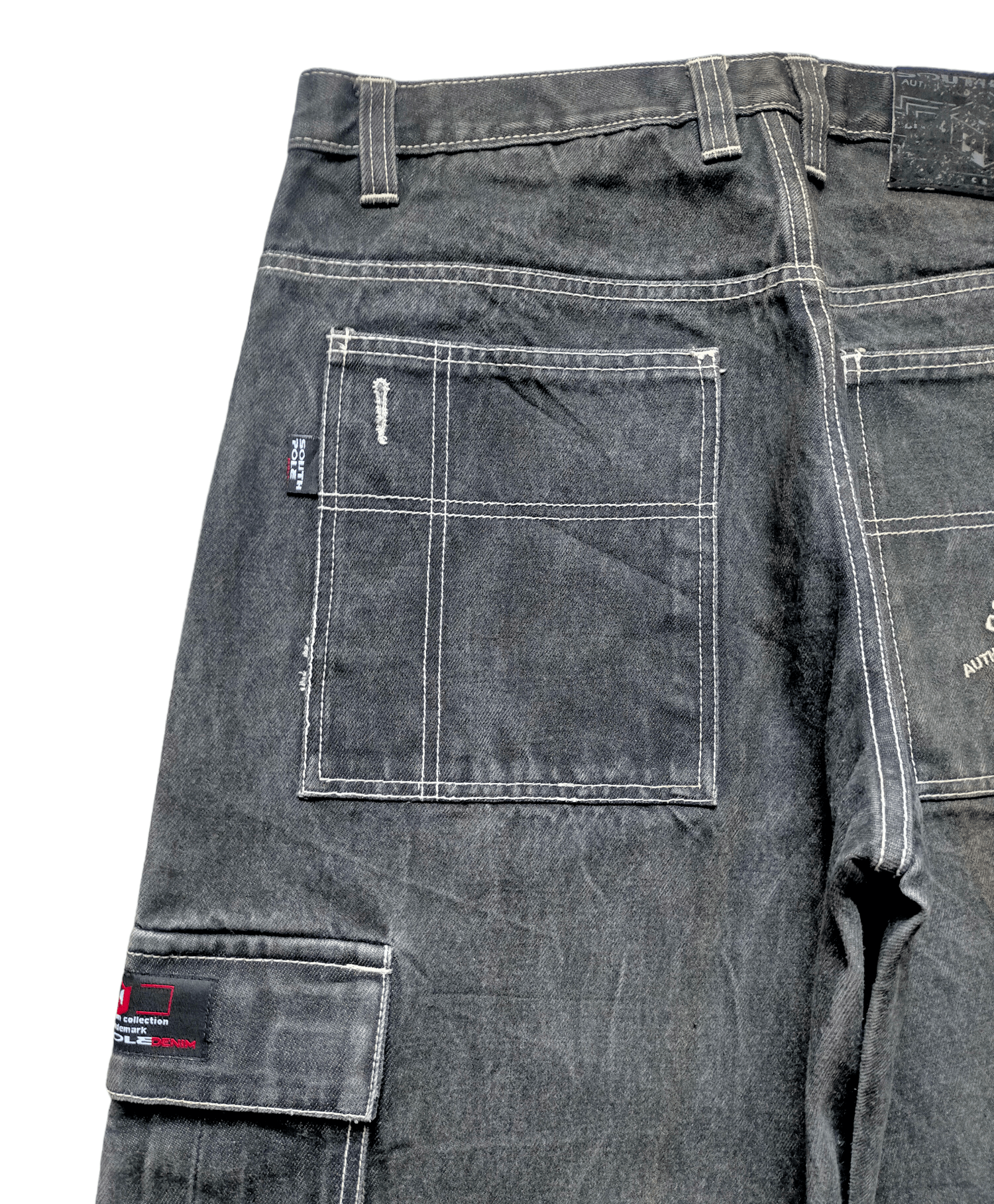 JNCO Vintage 90s Southpole Embroiderey Baggy Cargo hip hop style Size US 34 / EU 50 - 4 Thumbnail