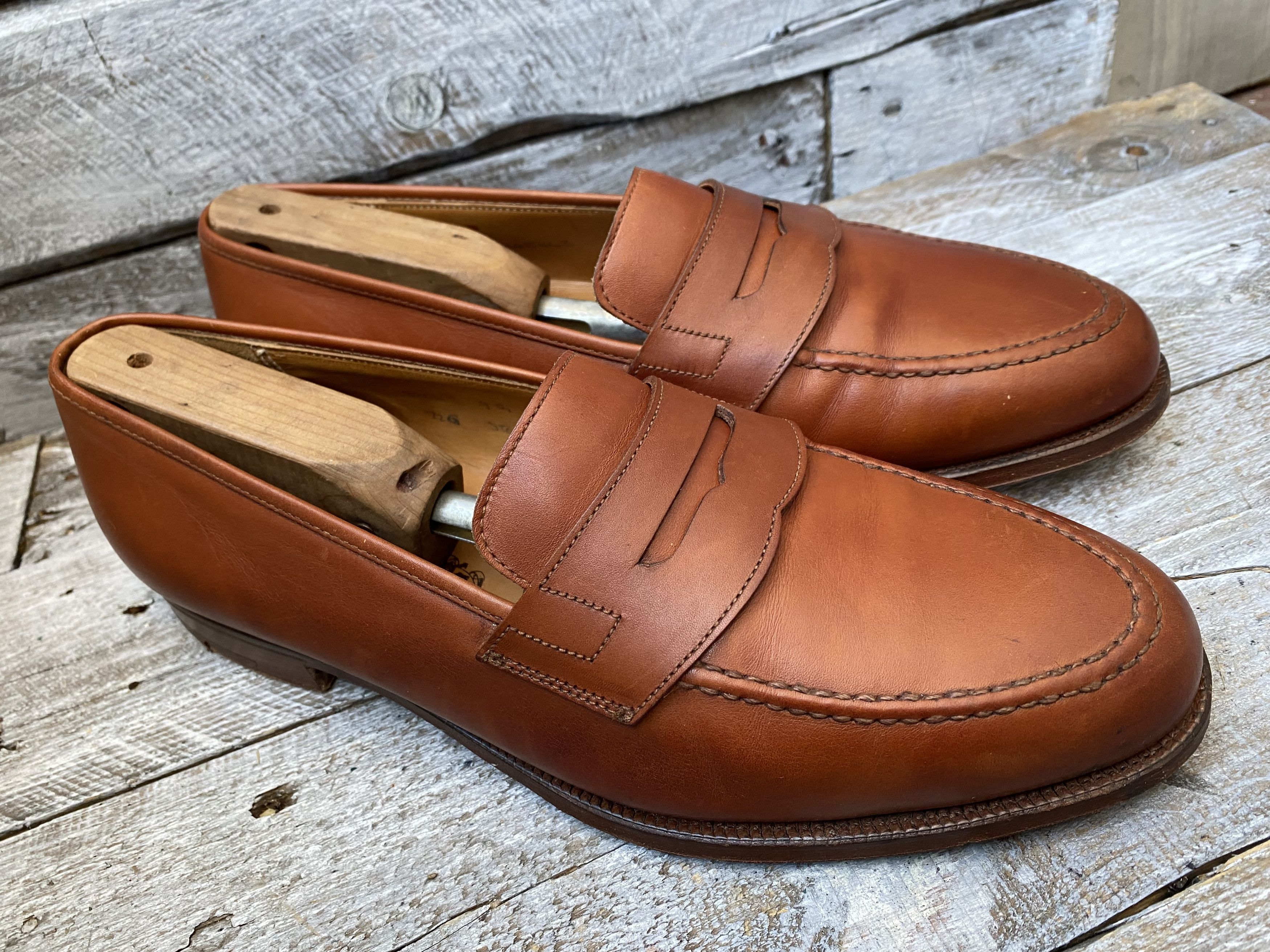 Crockett & Jones Crockett and jones brown penny loafers Uk 9G Size US 10 / EU 43 - 9 Thumbnail