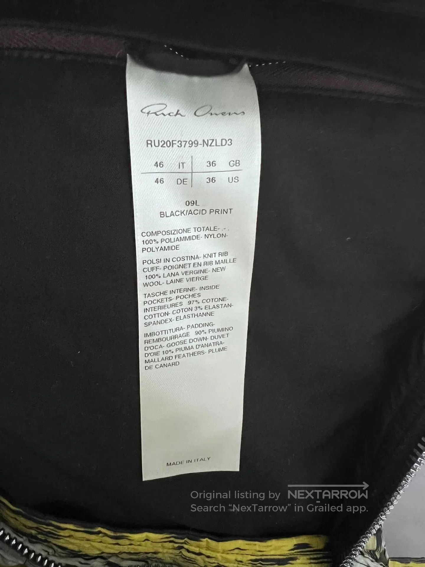Rick Owens rick owens color-blocked puffer jacket. Size US L / EU 52-54 / 3 - 5 Thumbnail