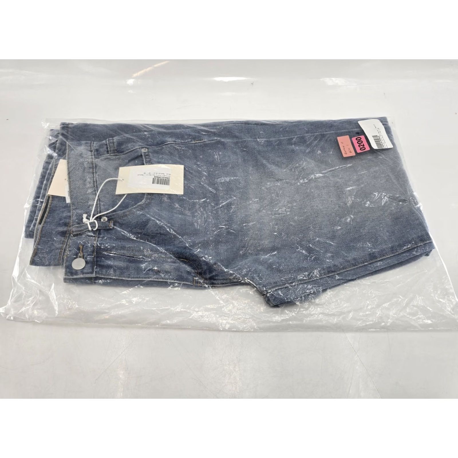 MNML mnml Jeans Shirt Mens Straight Everyday Denim Medium Blue 33x34 5-Pocket Regular Comfort Vintage NWT Size US 33 - 7 Thumbnail