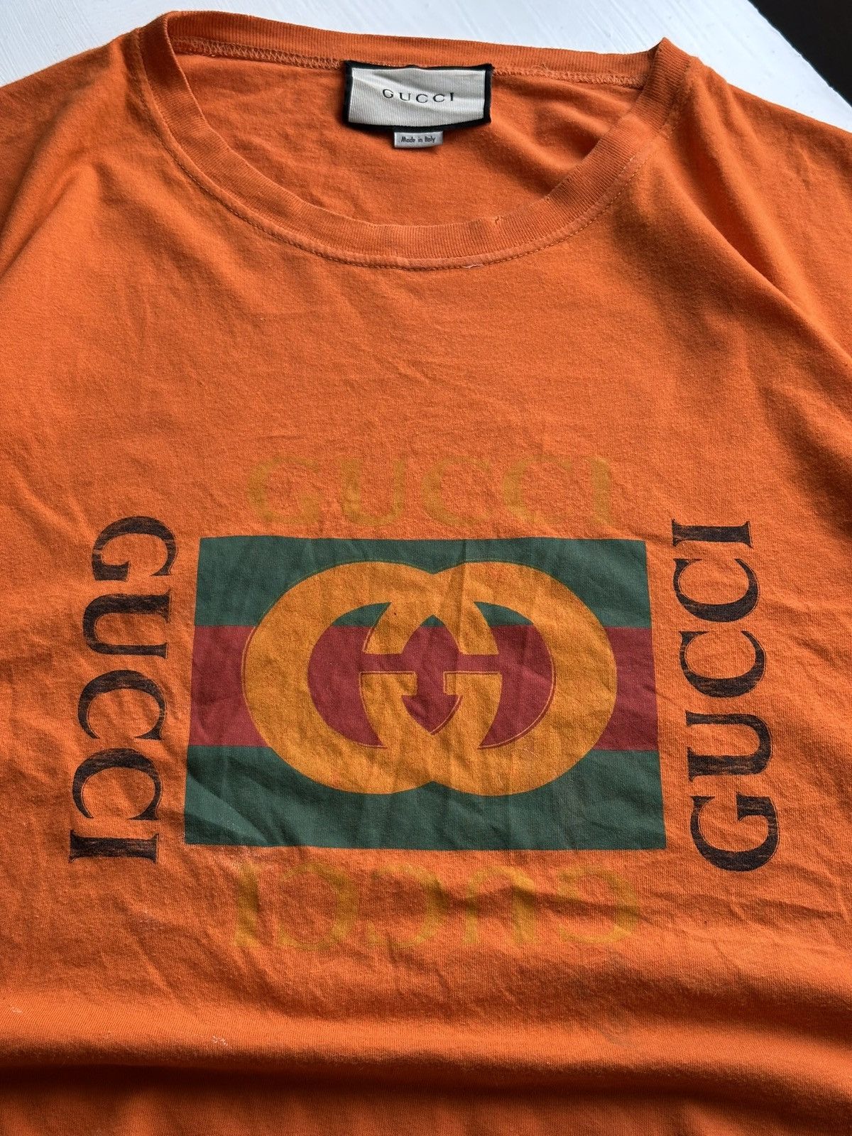 Gucci Square Logo Tee Gucci Tee Size L Size US L / EU 52-54 / 3 - 7 Thumbnail