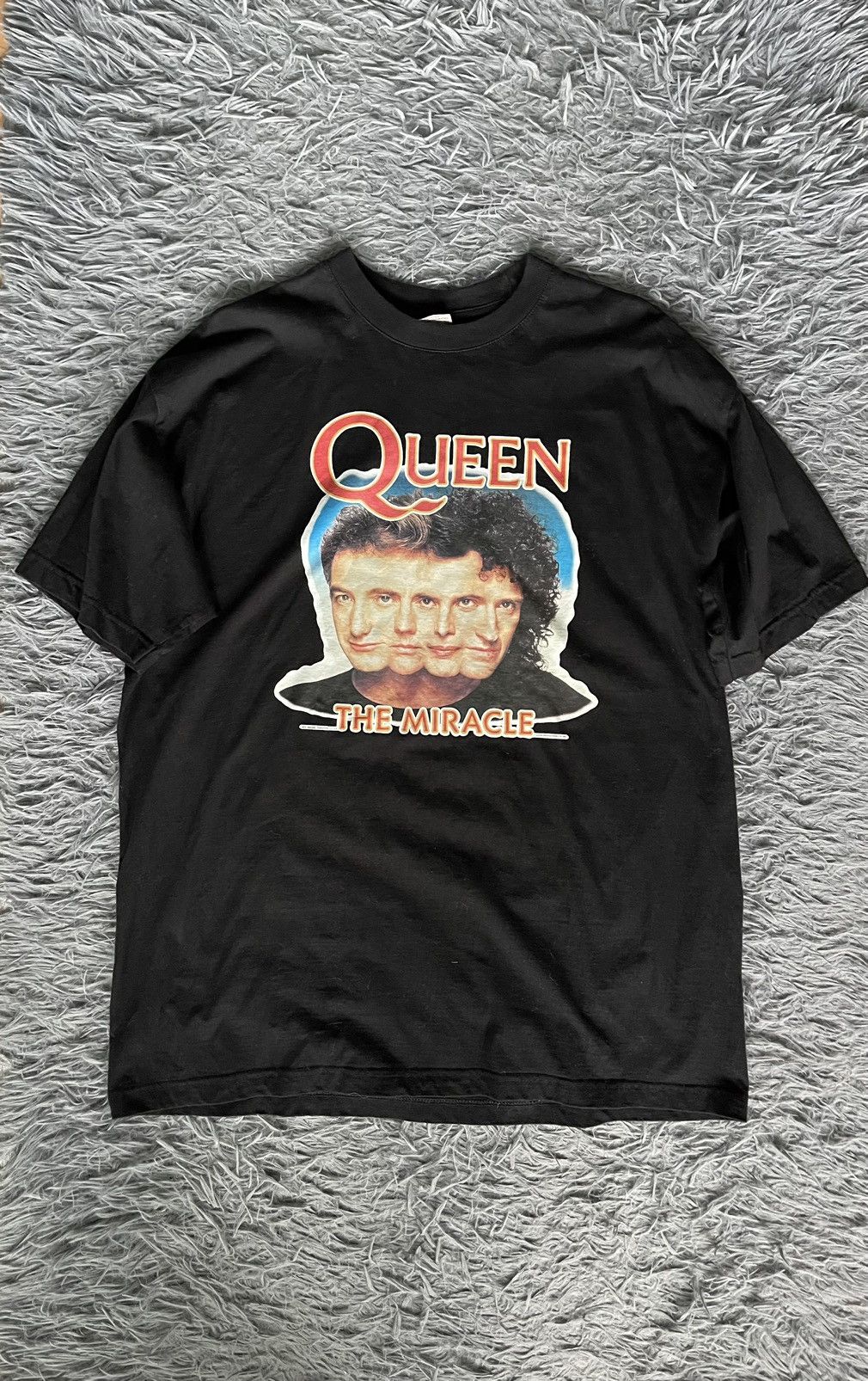 1992☆Queen☆ヴィンテージ クイーン The Miracle Tee L Queen 1992 vintage The Miracle graphic t-shirt