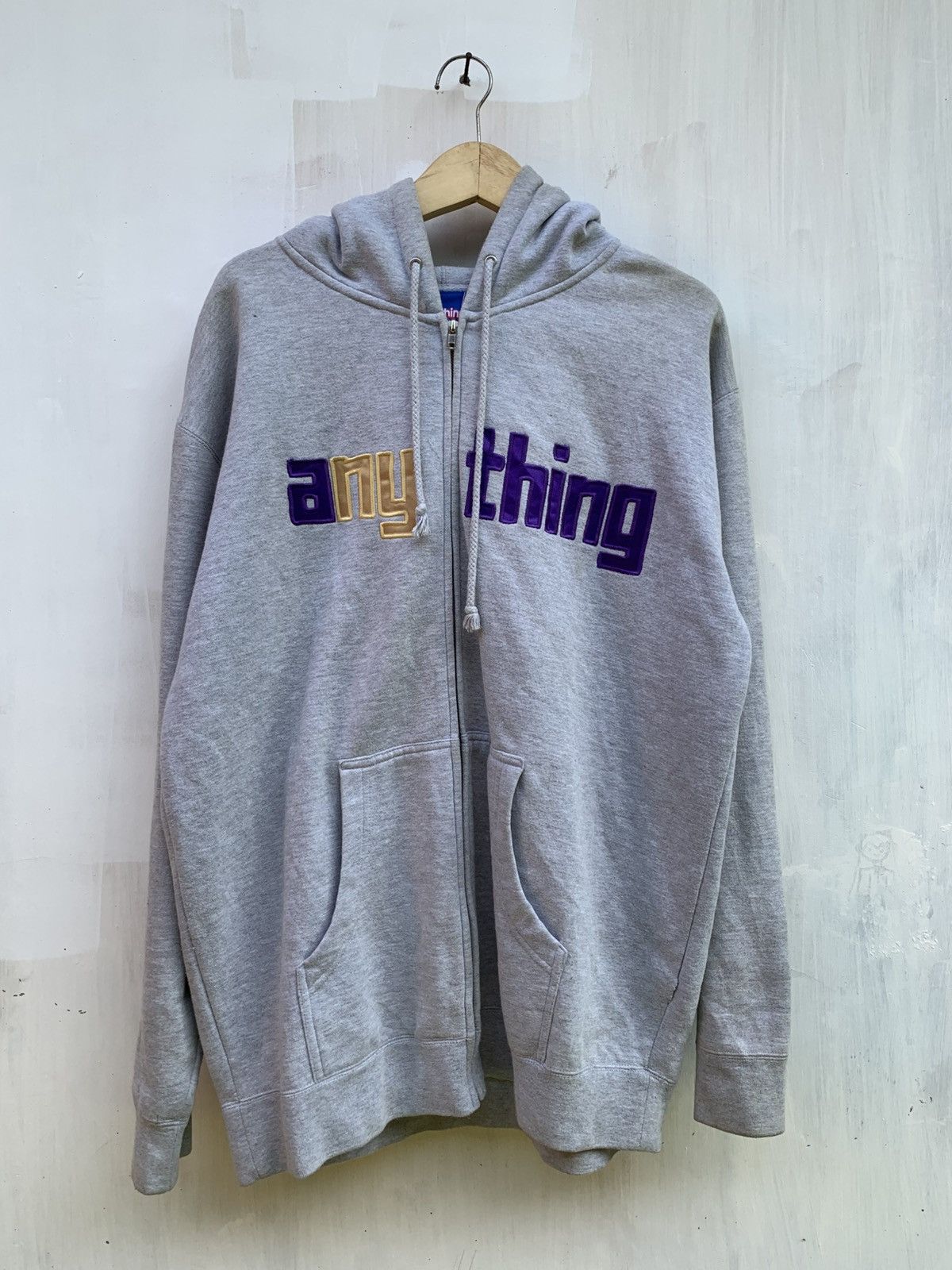 aNYthing Vintage y2k aNYthing script embroidery iconic logo Size US L / EU 52-54 / 3 - 1 Thumbnail