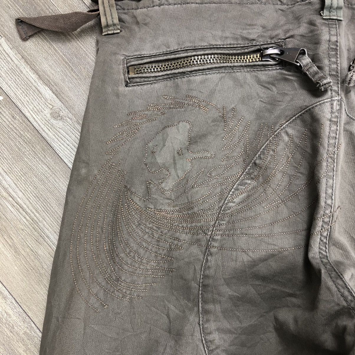 If Six Was Nine × Japanese Brand 2000s Alcott Bondage Cargo Multipocket Pants Y2K Lgb Goa Size US 32 / EU 48 - 15 Thumbnail