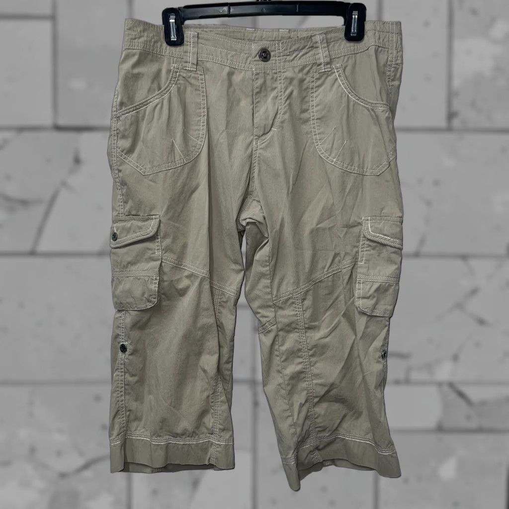 Vintage Kühl Beige Cargo Capri Pants Womens Size 10 Size 32" / US 10 / IT 46 - 1 Thumbnail