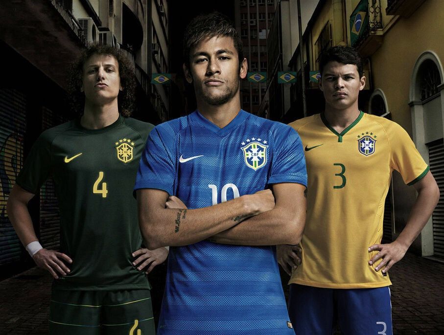 Nike 2014 2016 Brazil Nike Away Kit Soccer Jersey Shirt Top Tee Size US XL / EU 56 / 4 - 2 Thumbnail