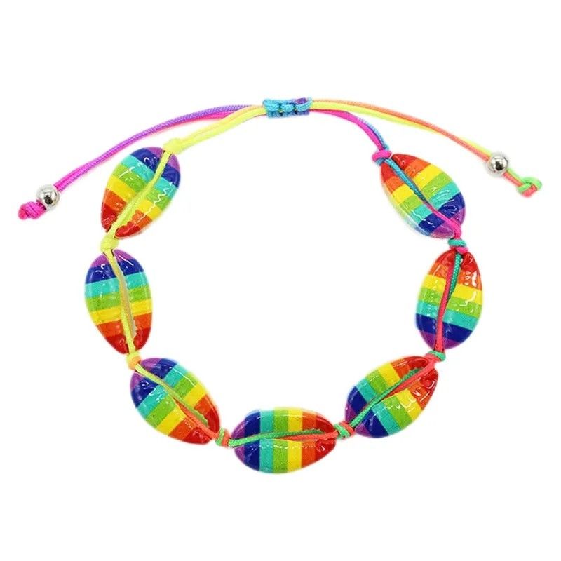 Other Rainbow cowrie shell adjustable choker necklace Size ONE SIZE - 2 Thumbnail