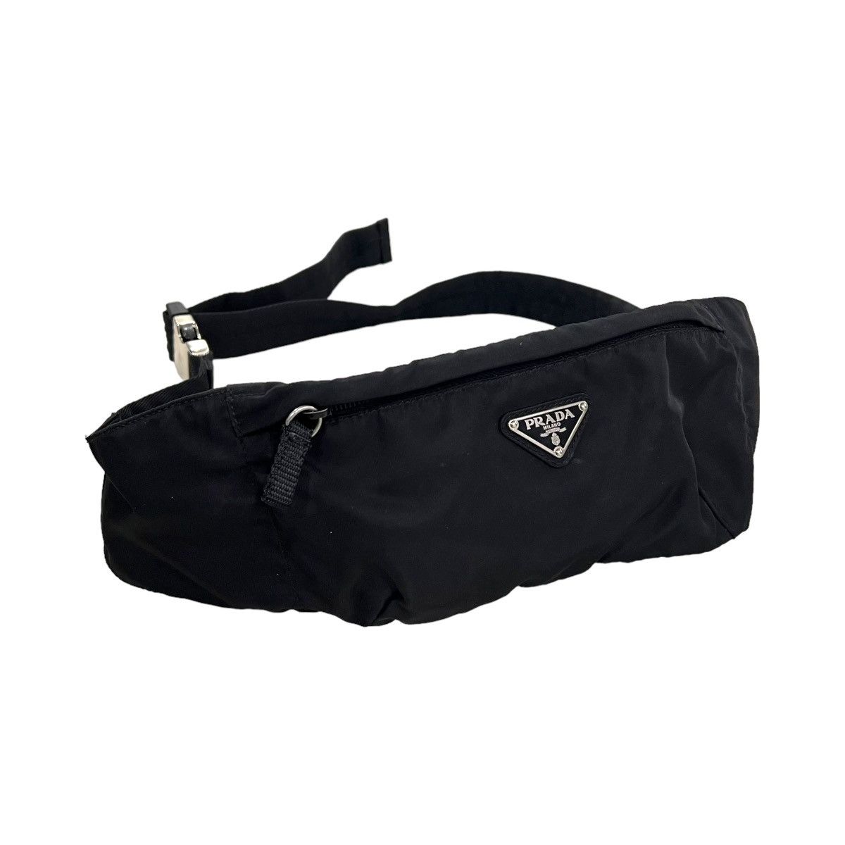 image of Prada Nylon Crossbody Belt Bag in Black, Men's