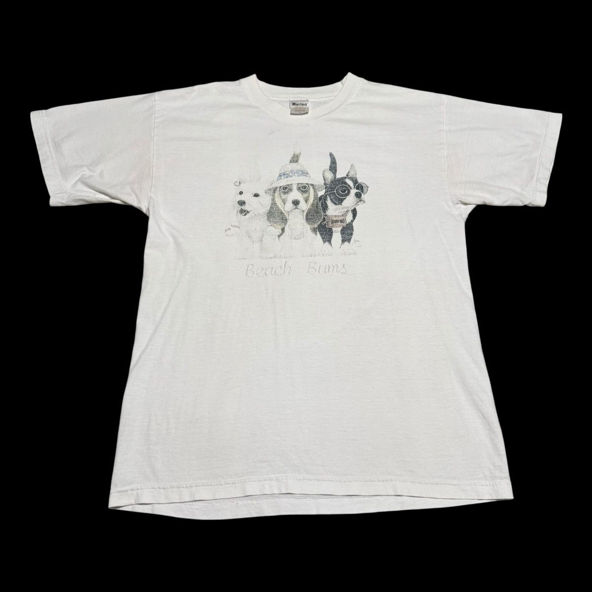 Vintage Vintage 90s Murina Beach Bums Dogs Faded Shirt Men's L Size US L / EU 52-54 / 3 - 1 Thumbnail