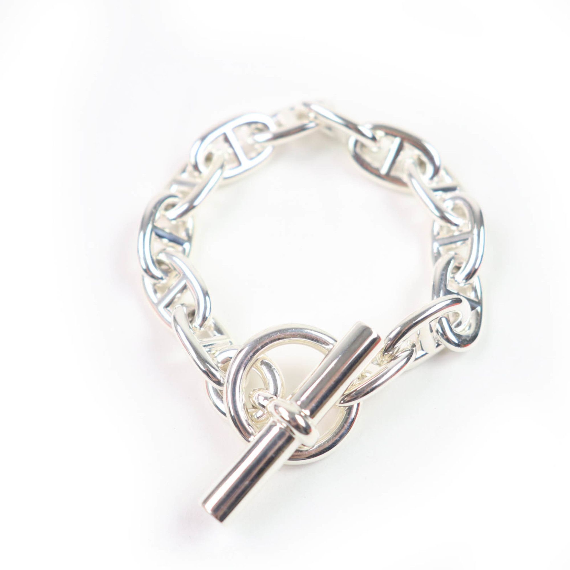 Hermes HERMES 2024 Chaine d'Ancre MM AG925 13-link bangle bracelet in silver, with box and case, weighs 49.8g, for women Size ONE SIZE - 1 Thumbnail