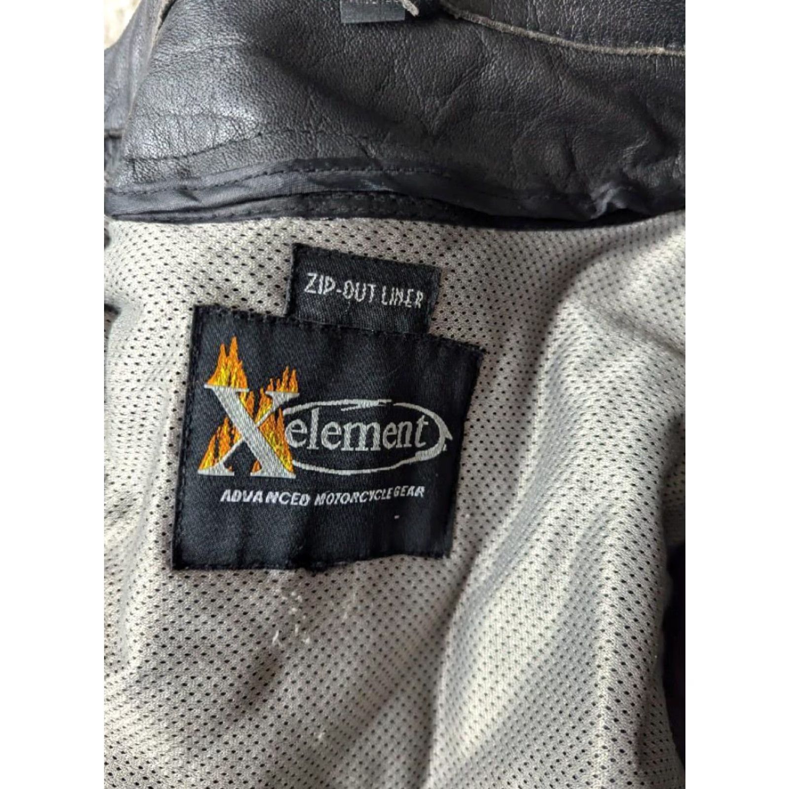 Element VINTAGE leather jacket motorcycle jacket Mens M 40 black racing vented cowhide 1990s Y2K Size US M / EU 48-50 / 2 - 7 Thumbnail