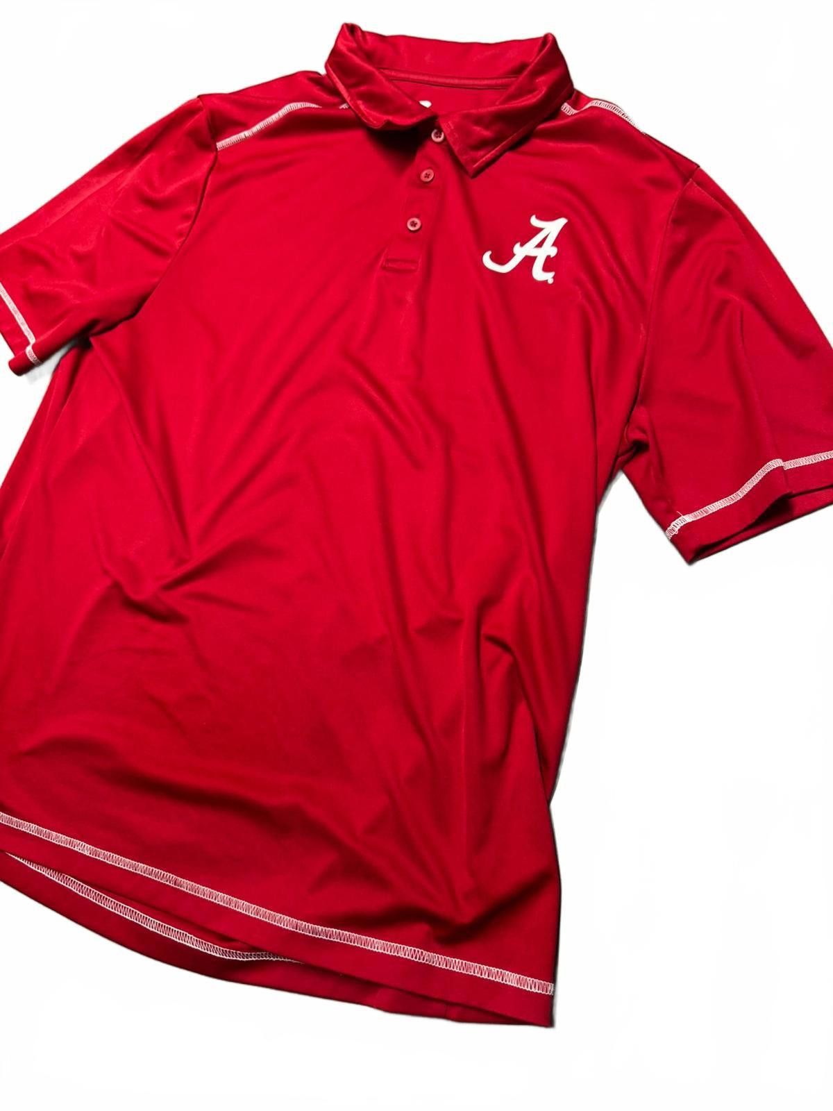 Designer Fanatics Alabama Crimson Tide Red Polo Shirt Size US XL / EU 56 / 4 - 2 Thumbnail