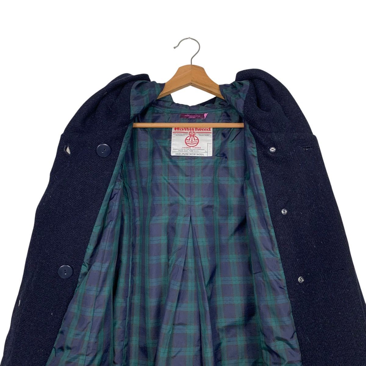 Harris Tweed HARRIS TWEED Wool Hooded Coat Jacket #2694-C121 Size US M / EU 48-50 / 2 - 13 Thumbnail