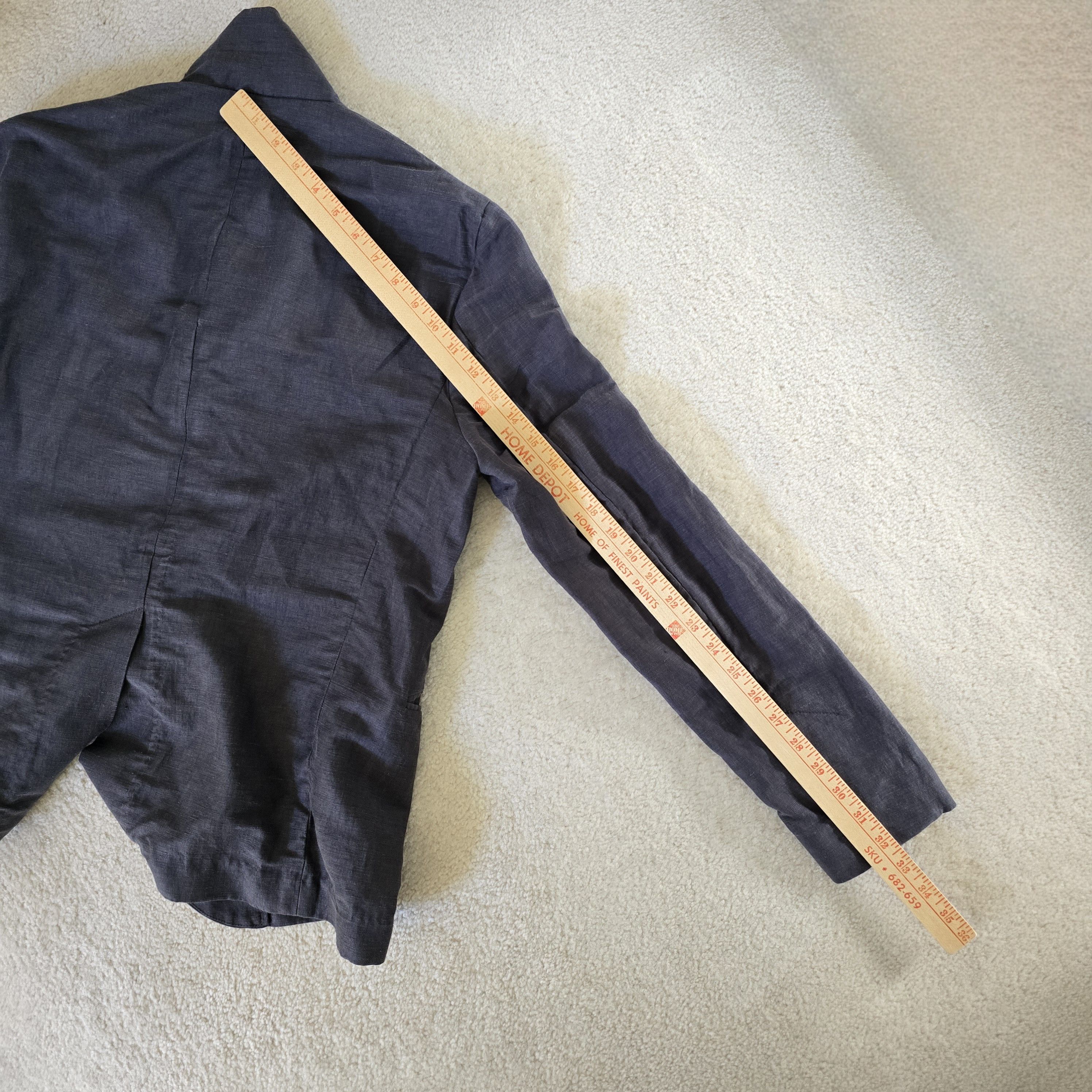 Outlier Outlier Injex Blazer RD Charcoal Gray Injected Linen Size 40R - 9 Thumbnail