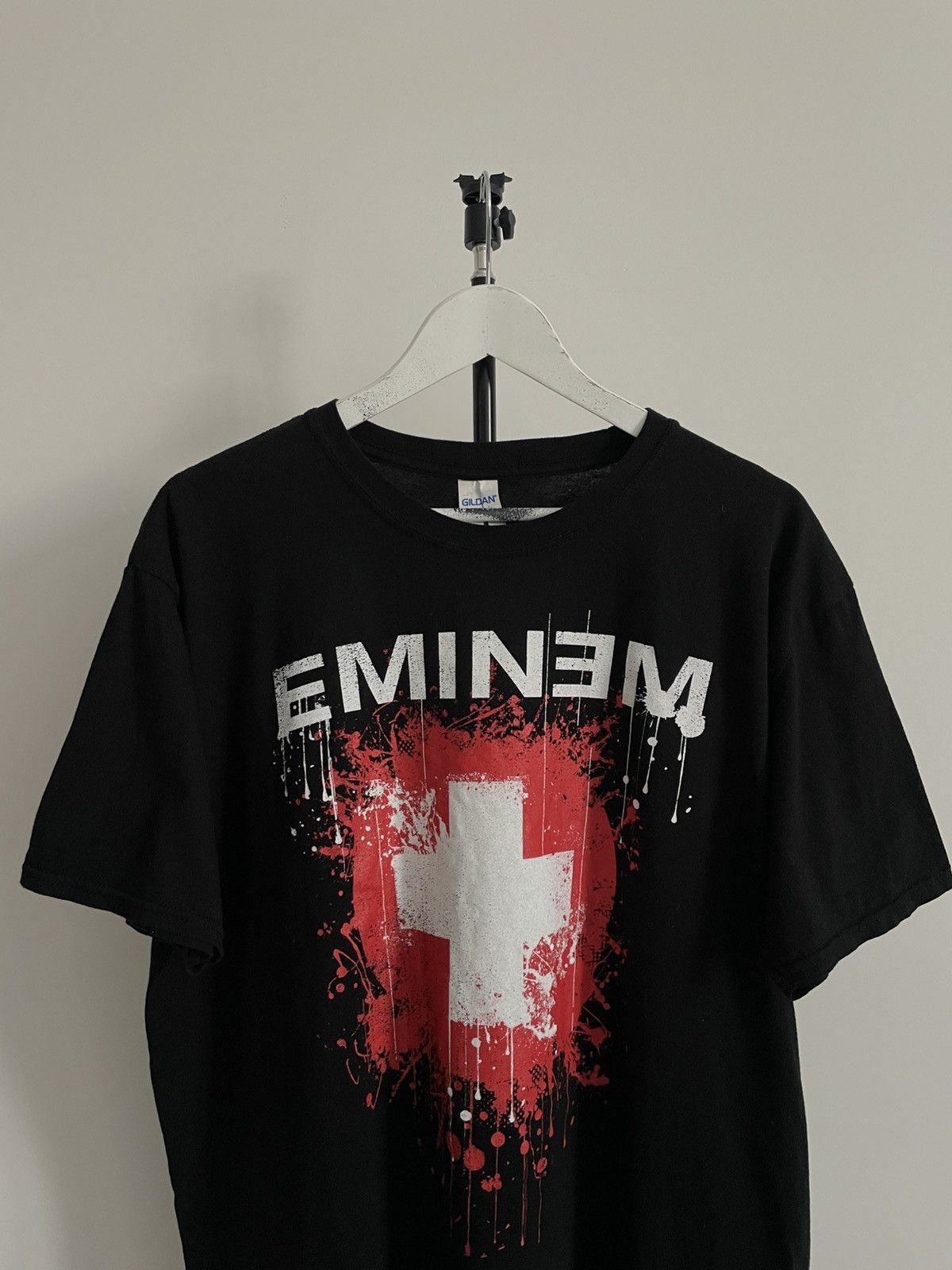 Rap Tees Eminem Recovery Rap T-Shirt Black Y2K Printed Logo Size US XL / EU 56 / 4 - 2 Thumbnail