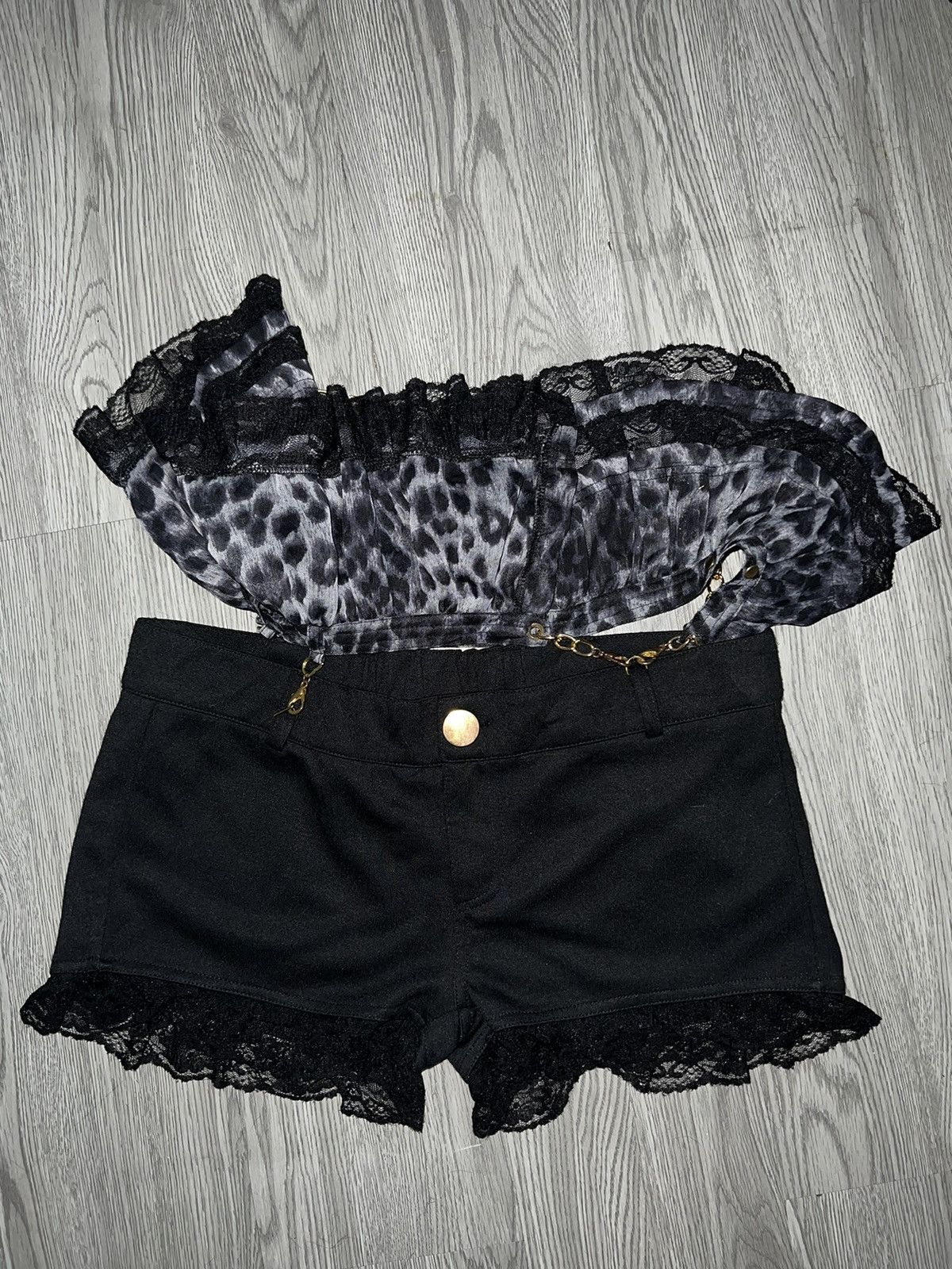 Japanese Brand Dialle Laisen Gyaru leopard micro skorts ☠️💗 Size 26" / US 2 / IT 38 - 15 Thumbnail