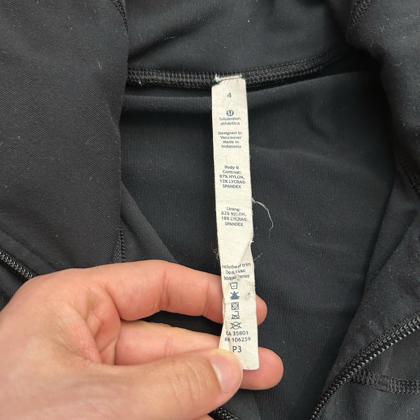 Lululemon In Stride Jacket Black Full Zip Performance Athletic Hoodie Size S / US 4 / IT 40 - 3 Thumbnail
