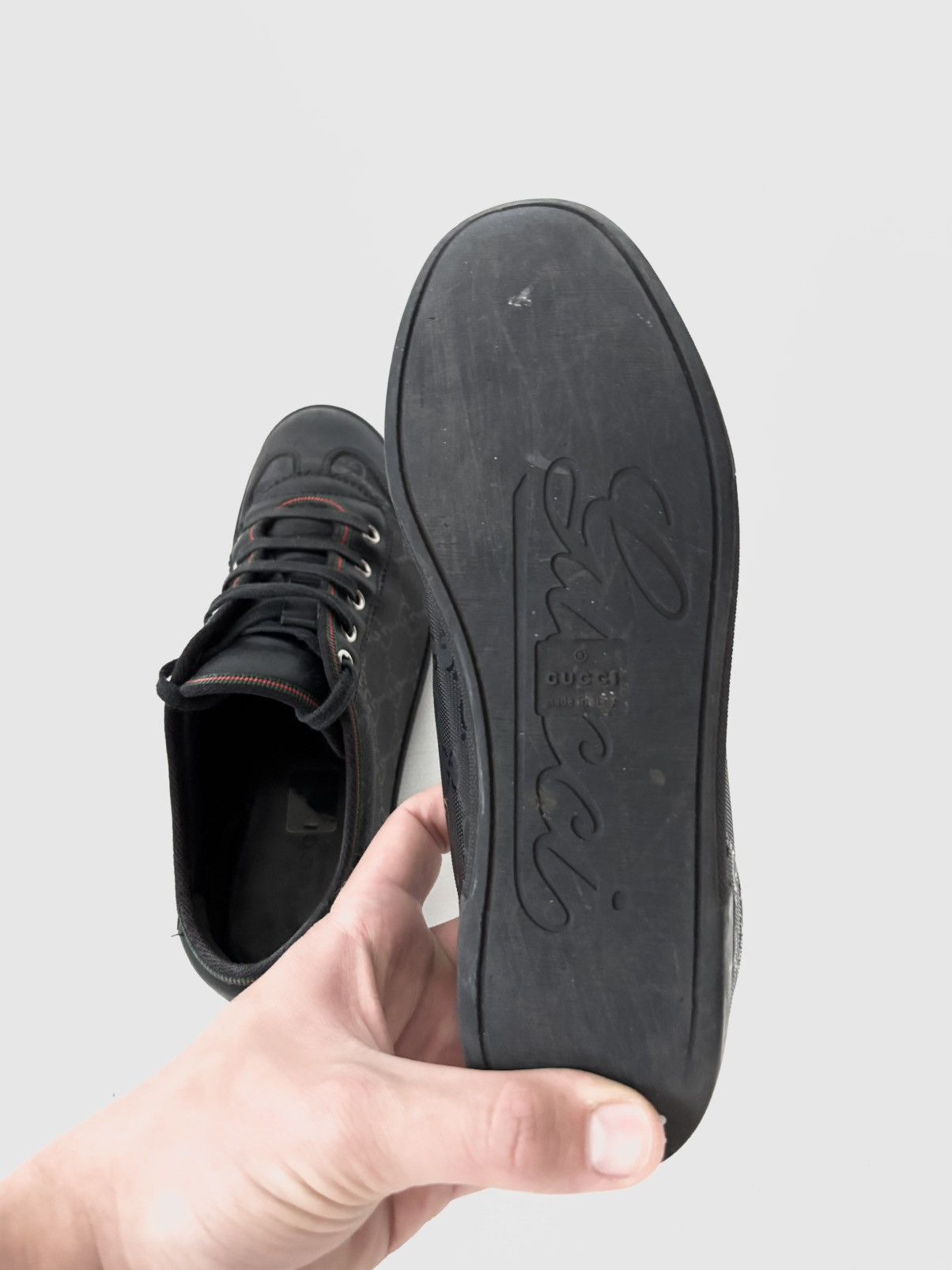 Gucci Gucci Imprime GG Monogram leather sneakers Size US 5.5 / IT 35.5 - 6 Thumbnail