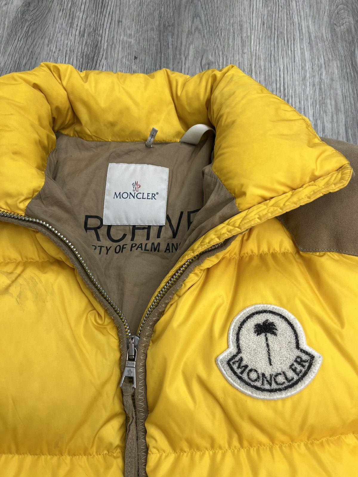 Fragment Design × Moncler Moncler fragment Palm Angels Yellow Logo-Embroidered Zip-Up Size US L / EU 52-54 / 3 - 2 Thumbnail