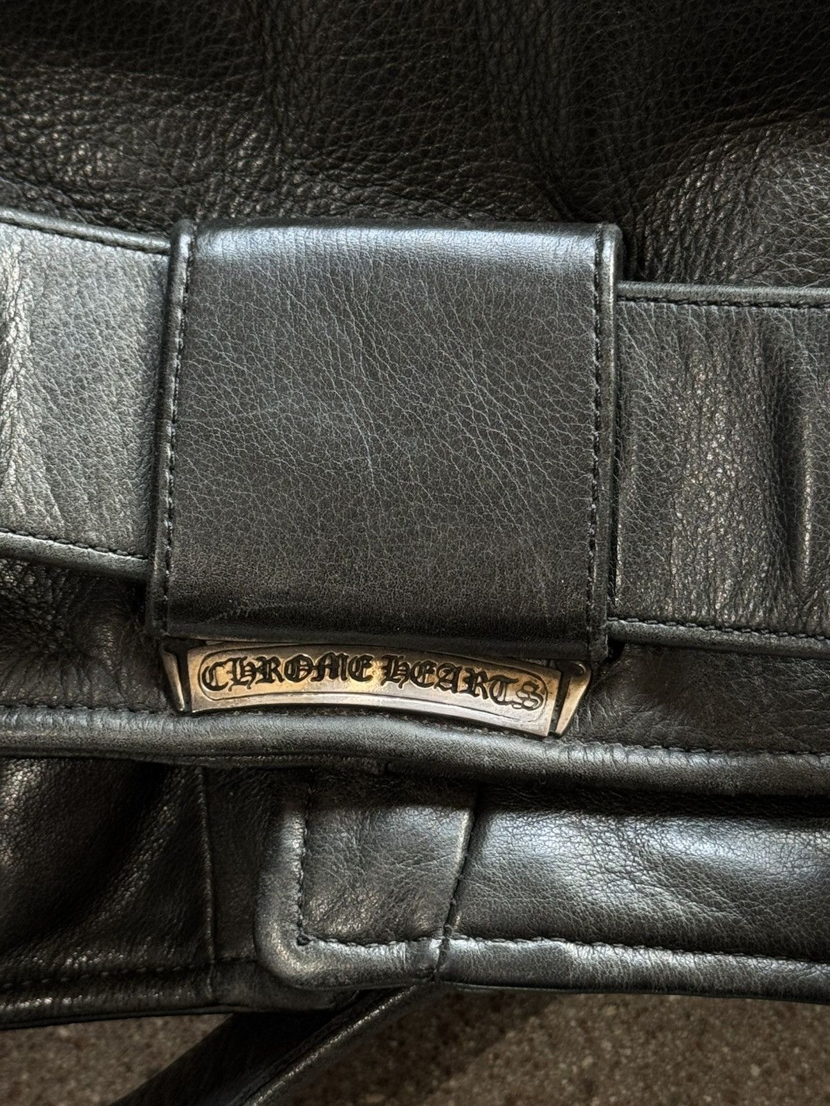 Chrome Hearts 1990's Archive Leather Biker Jacket Size US L / EU 52-54 / 3 - 7 Thumbnail