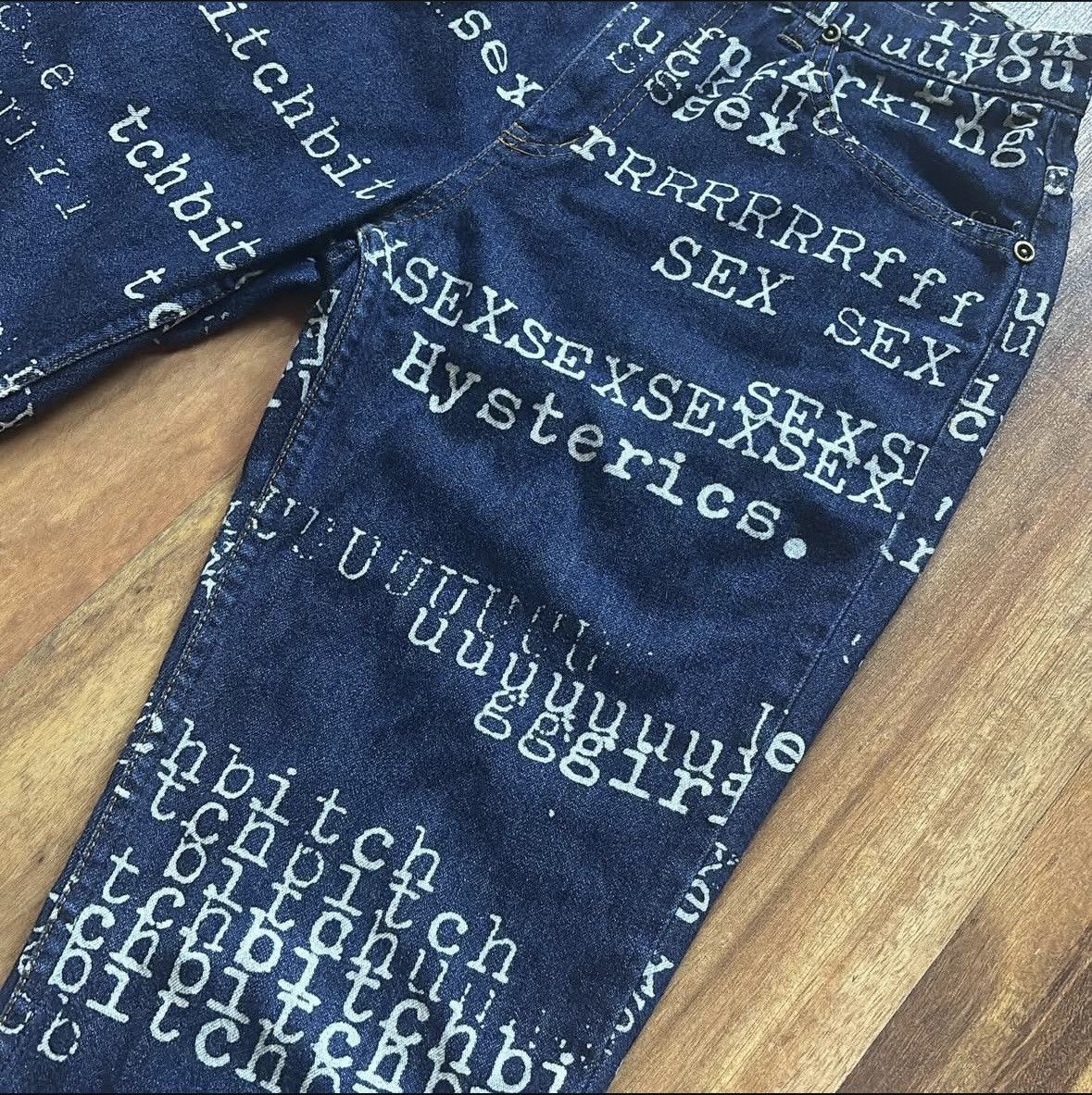 Hysteric Glamour Hysteric Glamour Typewriter Denim Size US 27 - 4 Thumbnail
