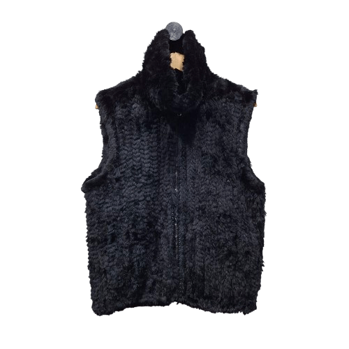 Japanese Brand 💥 Japanese brand black fur vest jacket Size M / US 6-8 / IT 42-44 - 1 Thumbnail