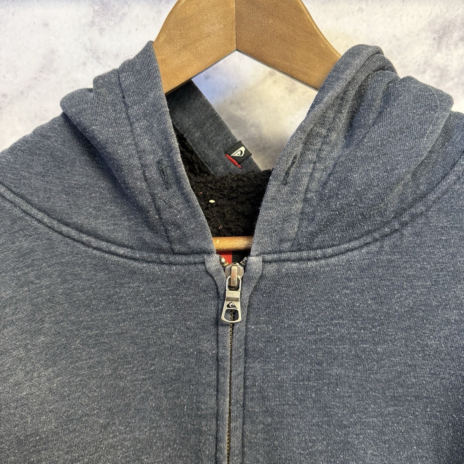 Quiksilver Vintage Quiksilver Hoodie Sweatshirt Mens XL Blue Zip Lined Size US XL / EU 56 / 4 - 3 Thumbnail
