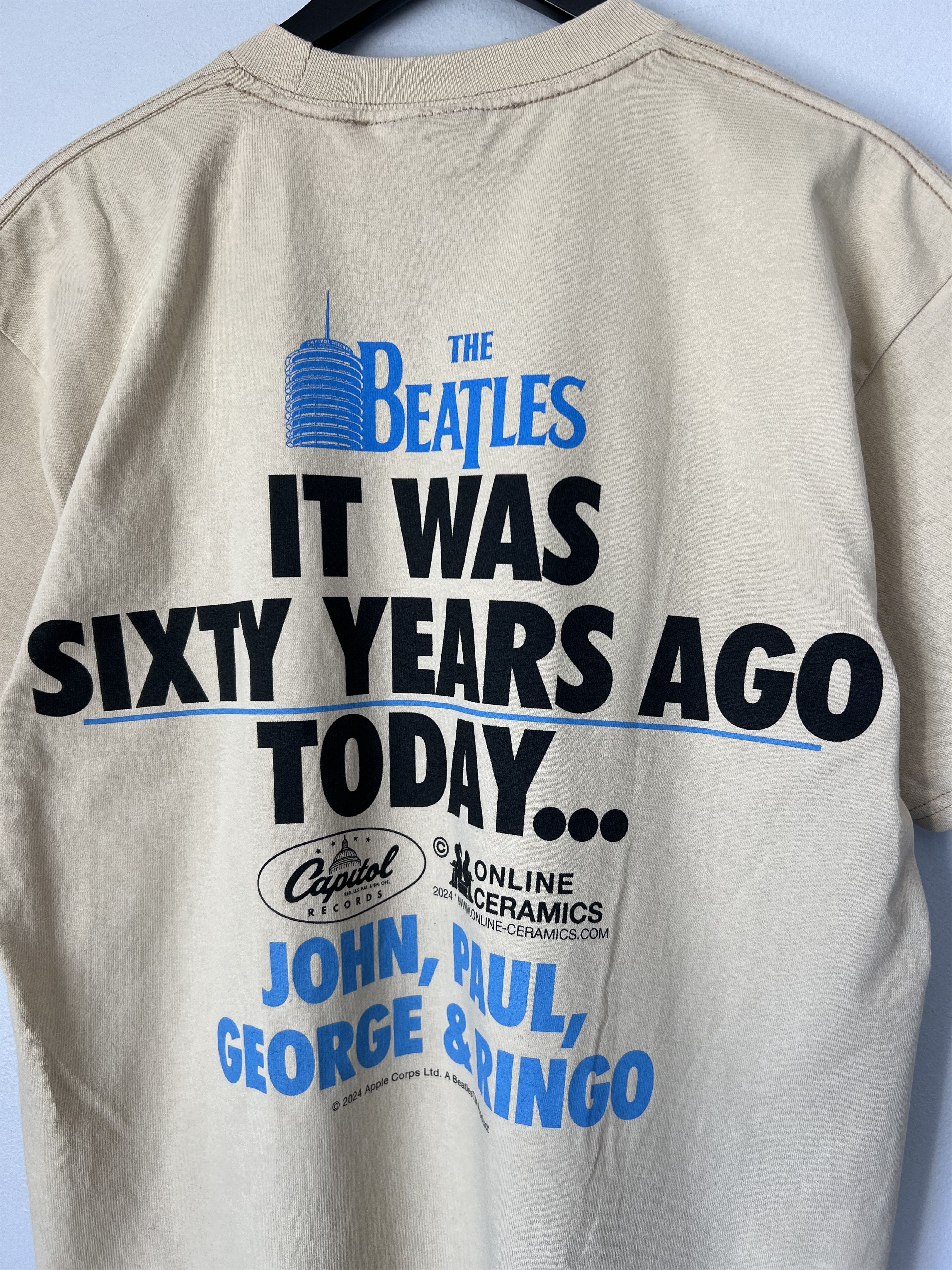Online Ceramics Online Ceramics The Beatles Sixty Years Ago Tee in Beige Size US XL / EU 56 / 4 - 5 Thumbnail