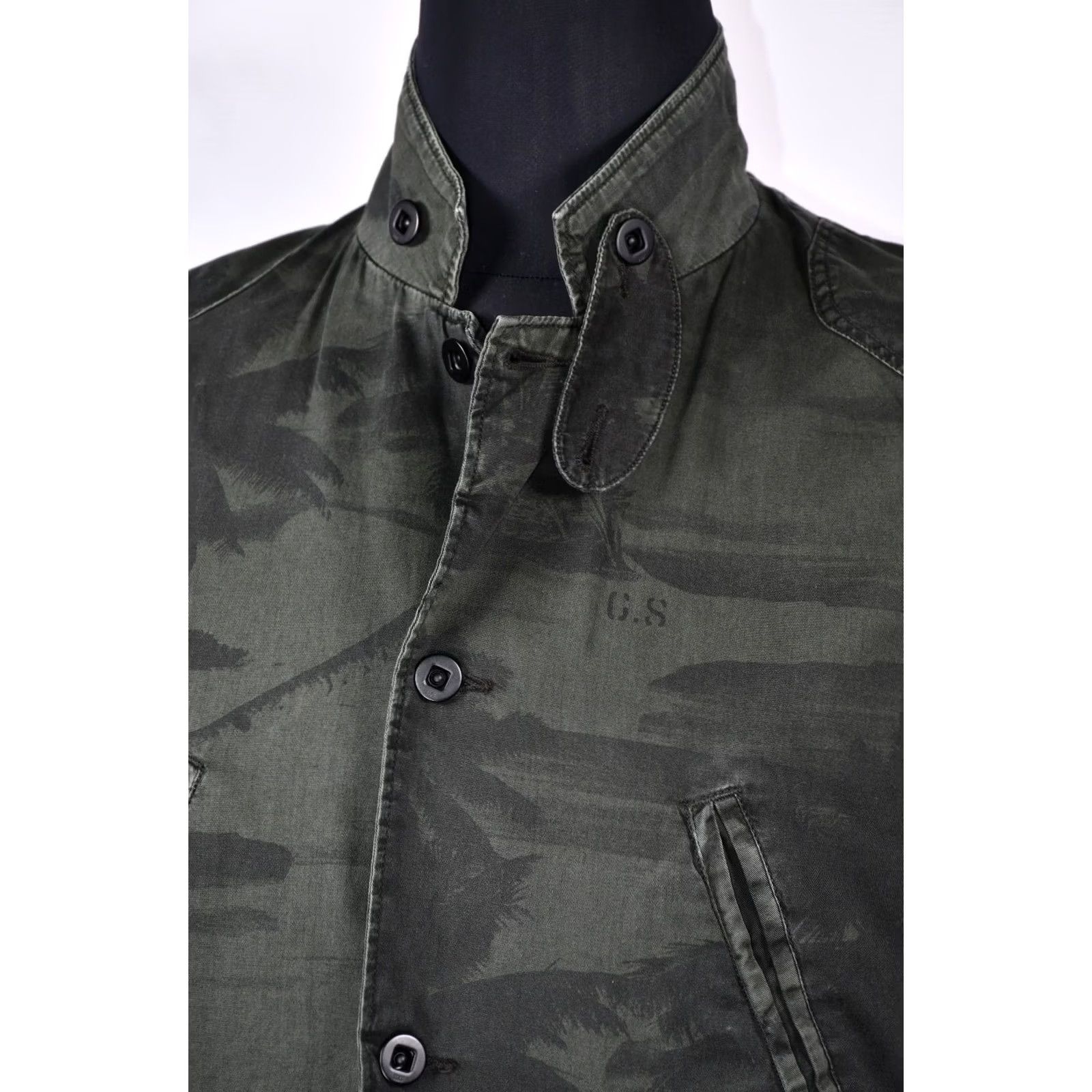 G-Star G-Star Raw Cargo Norris Palm Blazer Jacket M Men Green 100% Cotton Logo Vintage: No Casual Cardigan? Size 40R - 4 Thumbnail