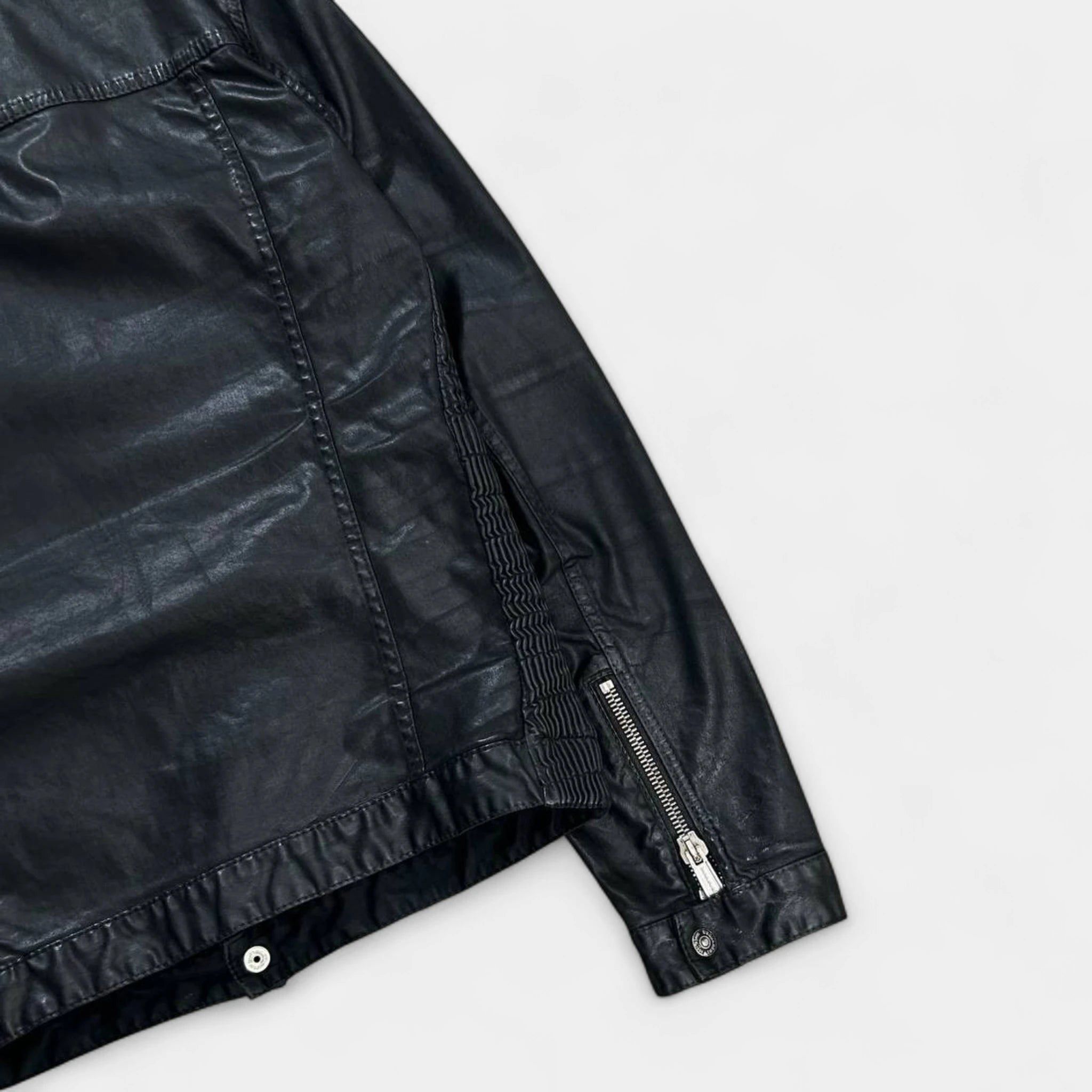 Dsquared2 Dsquared2 Black Waxed Denim Jacket Size US L / EU 52-54 / 3 - 5 Thumbnail
