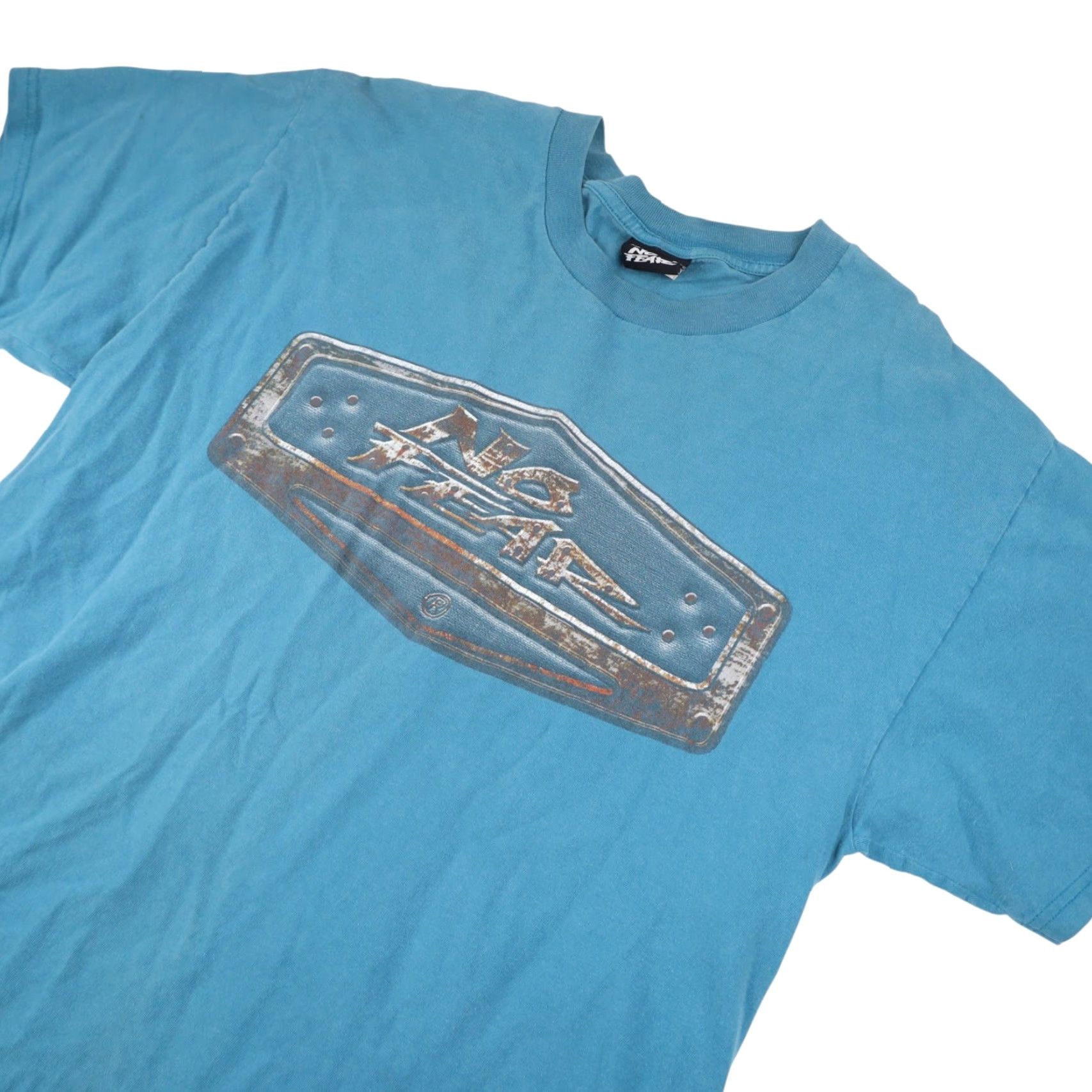 No Fear VINTAGE No Fear Shirt Mens Large Blue Spellout Graphic T Size US L / EU 52-54 / 3 - 2 Thumbnail
