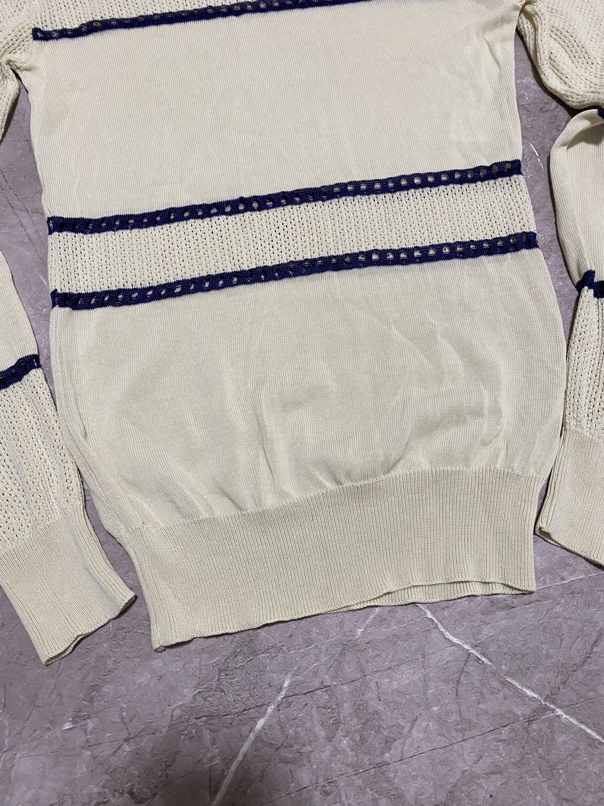 Maison Kitsune Rare Maison Kitsune Viscose White Sweatshirt Made in Italy Size L / US 10 / IT 46 - 5 Thumbnail