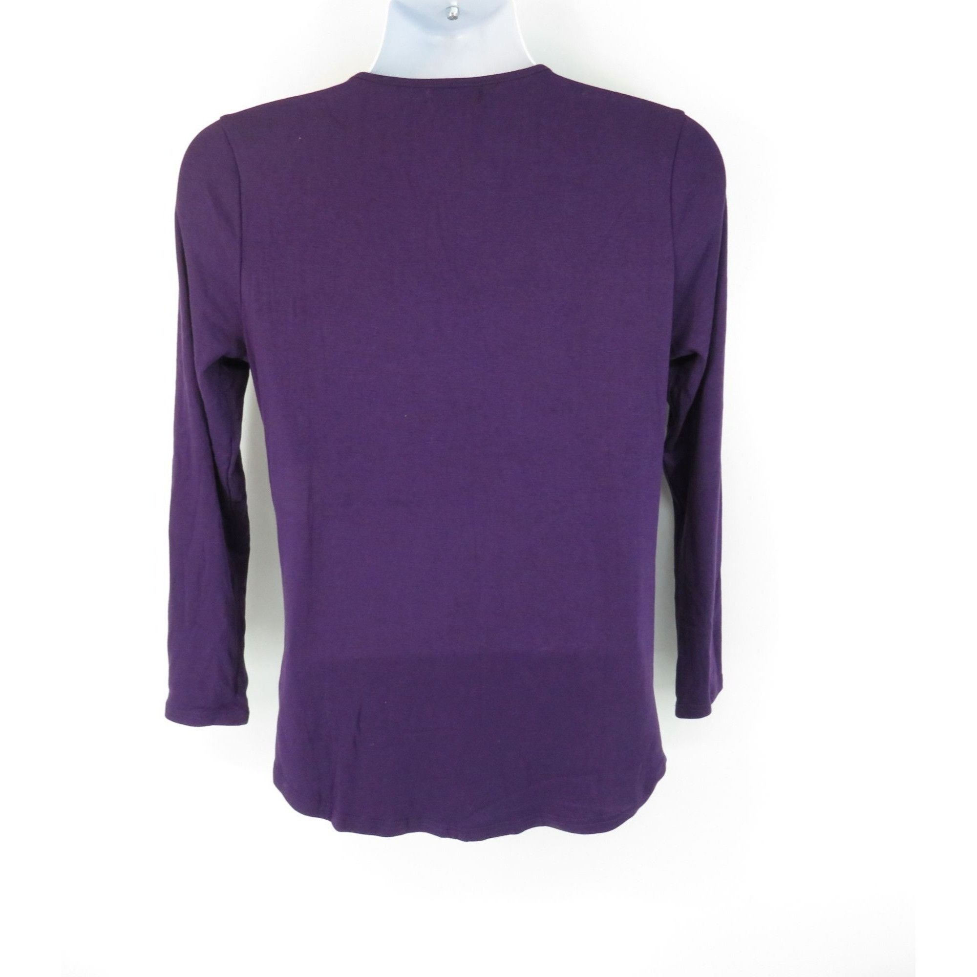 Other Bolotus Purple Long-Sleeve Twist-Front Women's Top Large Size L / US 10 / IT 46 - 4 Thumbnail