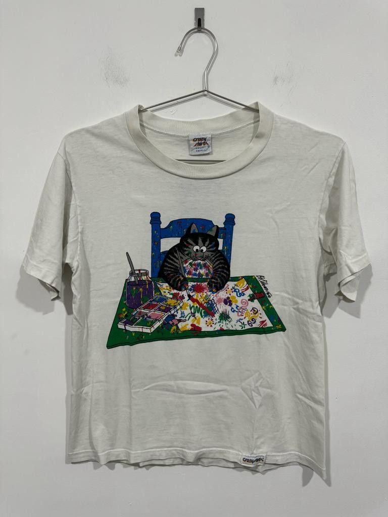 Vintage Vintage Crazy Shirts BKliban Art Cat Tee Size US S / EU 44-46 / 1 - 1 Thumbnail