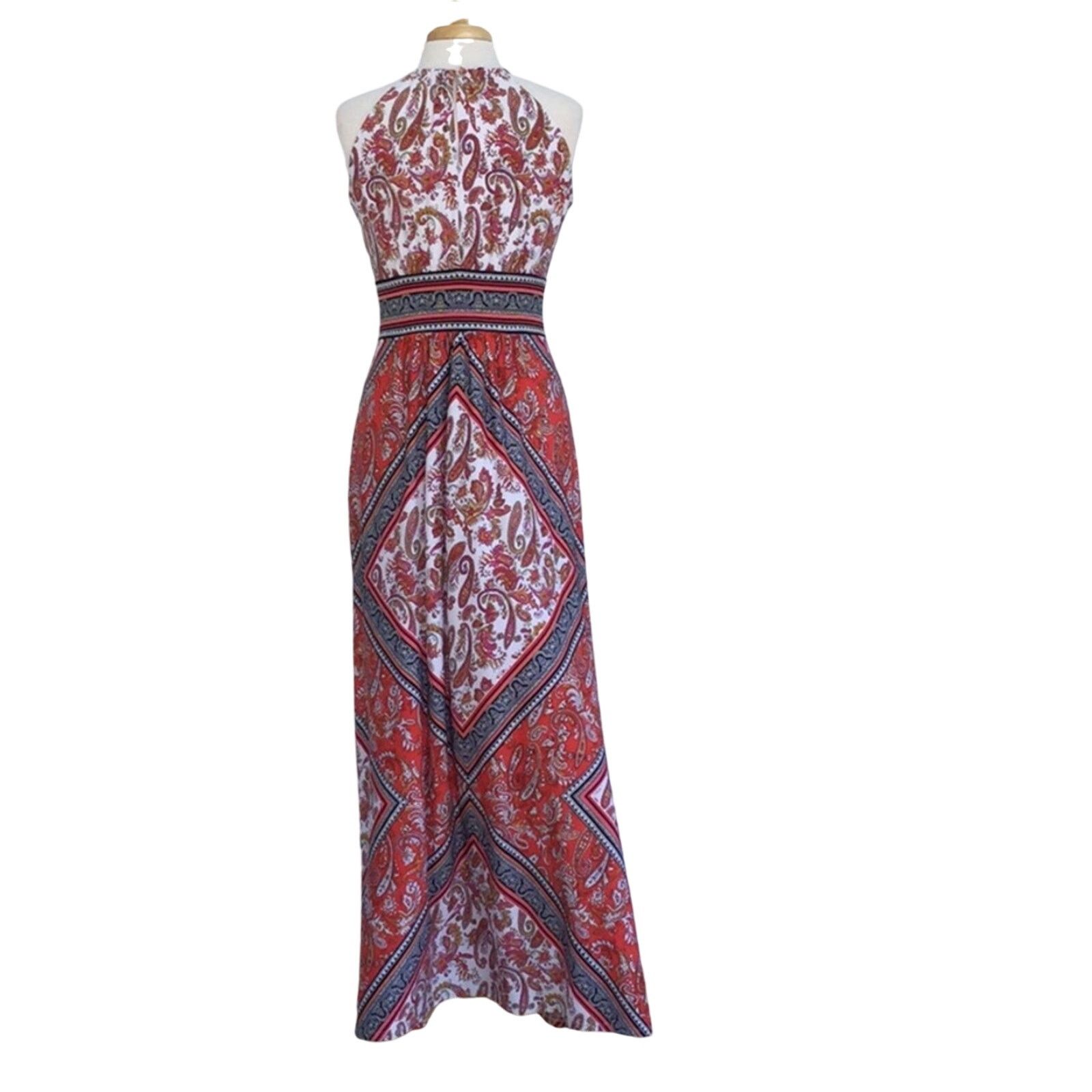 Other London Style Collection Halter Keyhole Button Maxi Dress 8 Size M / US 6-8 / IT 42-44 - 8 Thumbnail