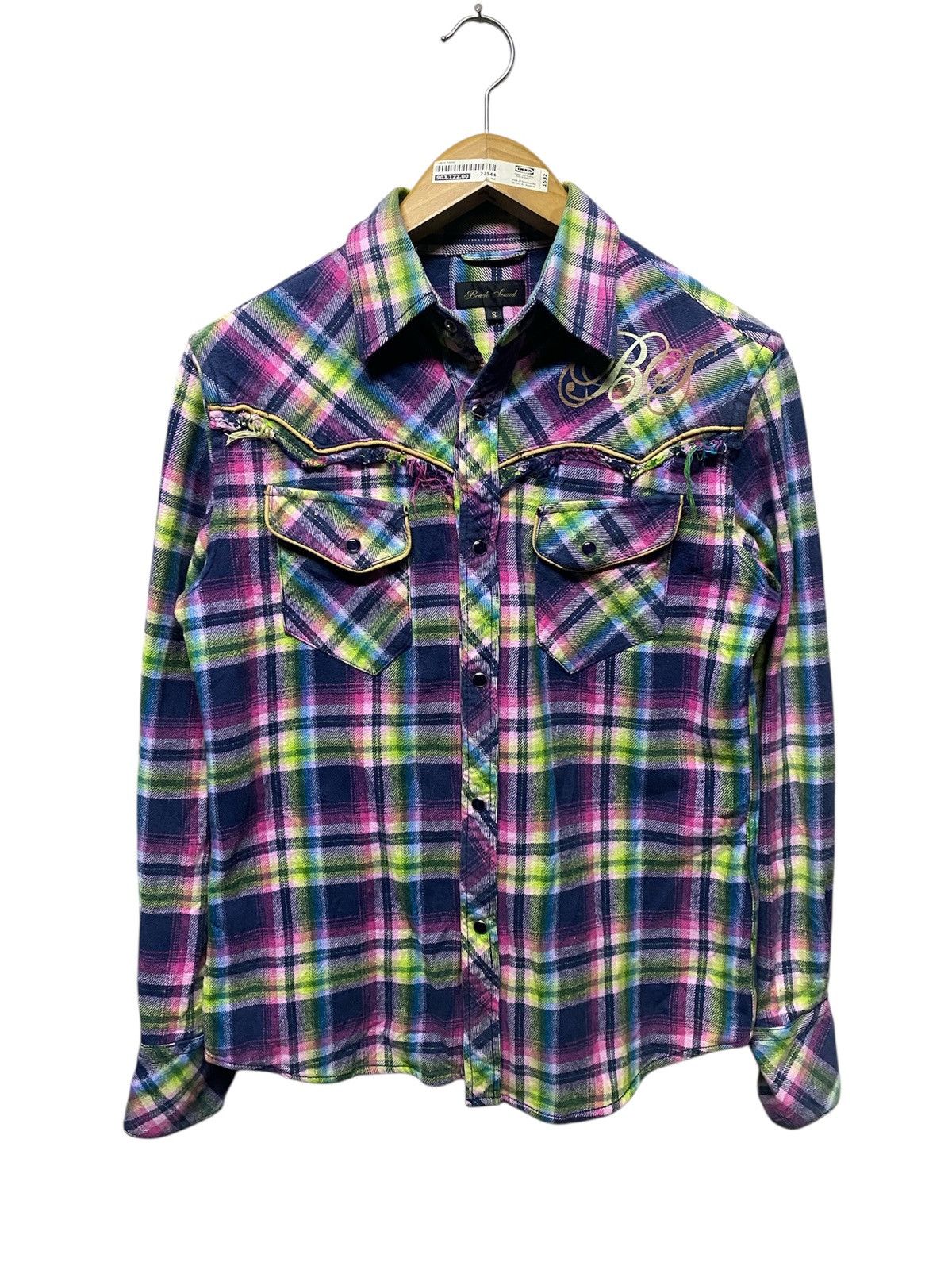 Japanese Brand Beach Sound Multicolor Western Snap Button Shirt Size S / US 4 / IT 40 - 1 Thumbnail