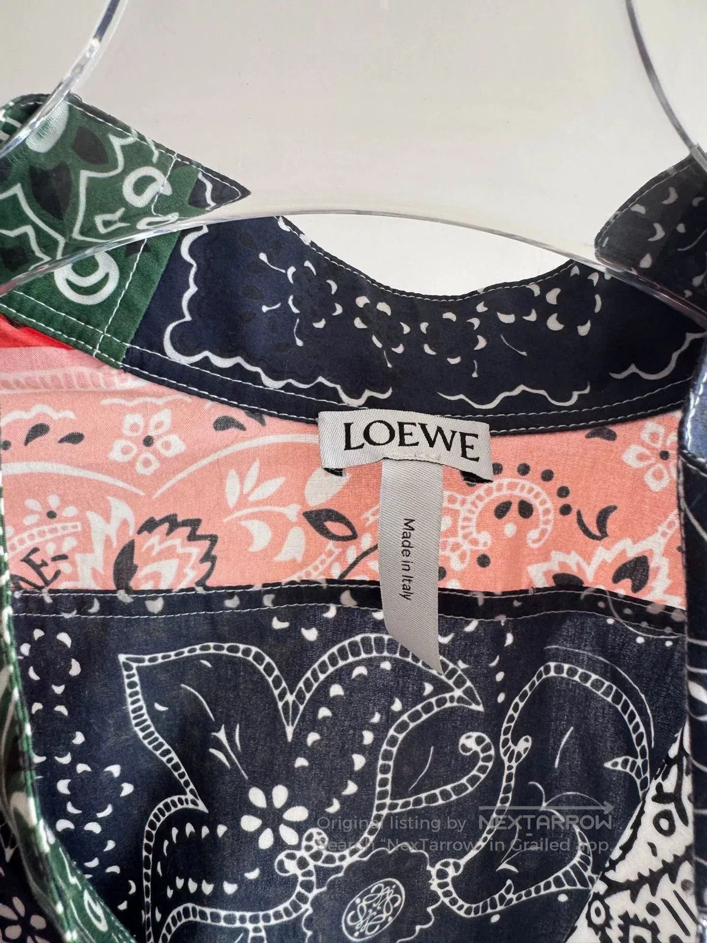 Loewe Loewe Asymmetric Floral Print Shirt. Size US M / EU 48-50 / 2 - 3 Thumbnail
