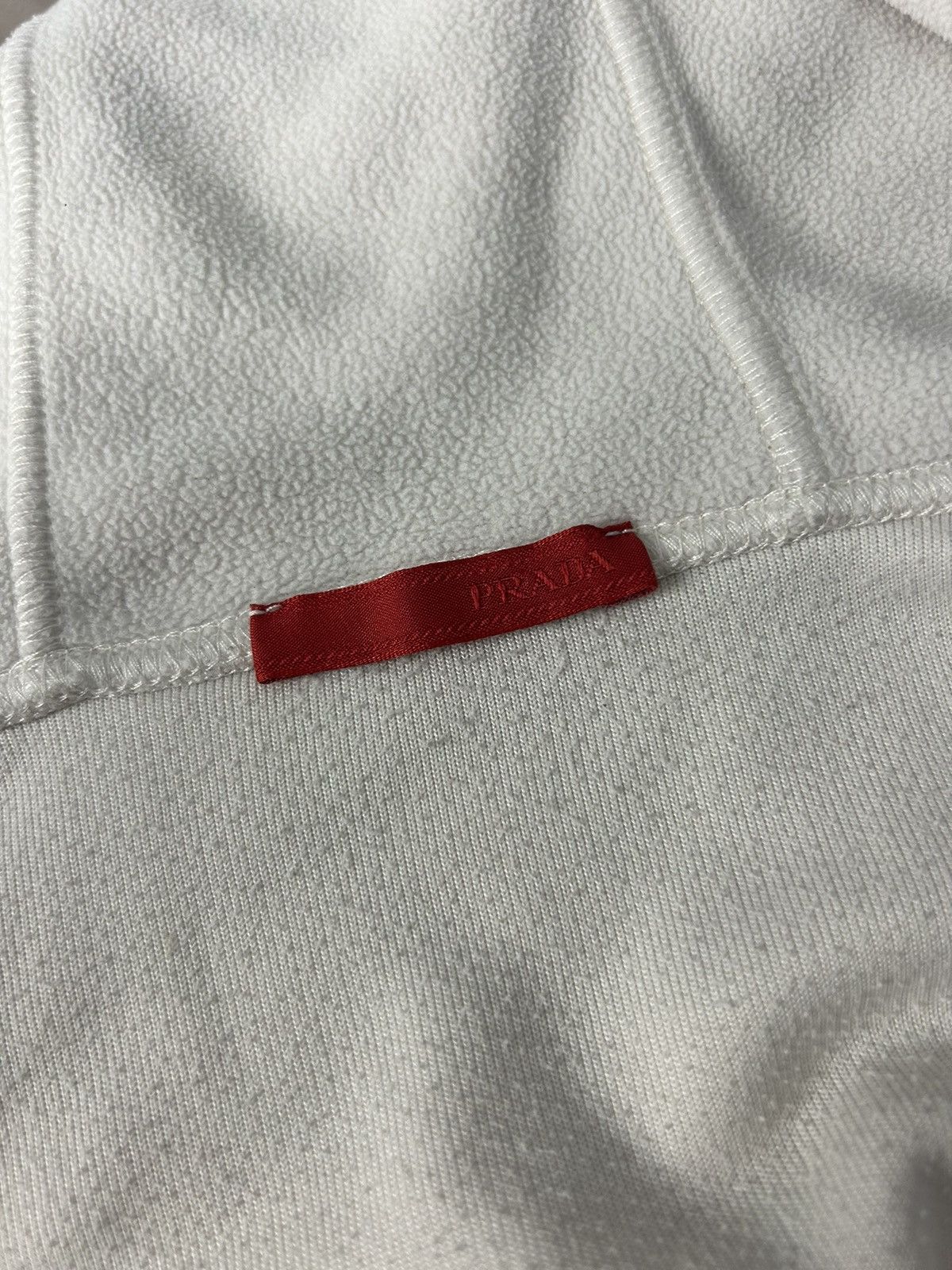 Prada Prada Sport White Fleece Zip Hoodie Size M Size M / US 6-8 / IT 42-44 - 9 Thumbnail