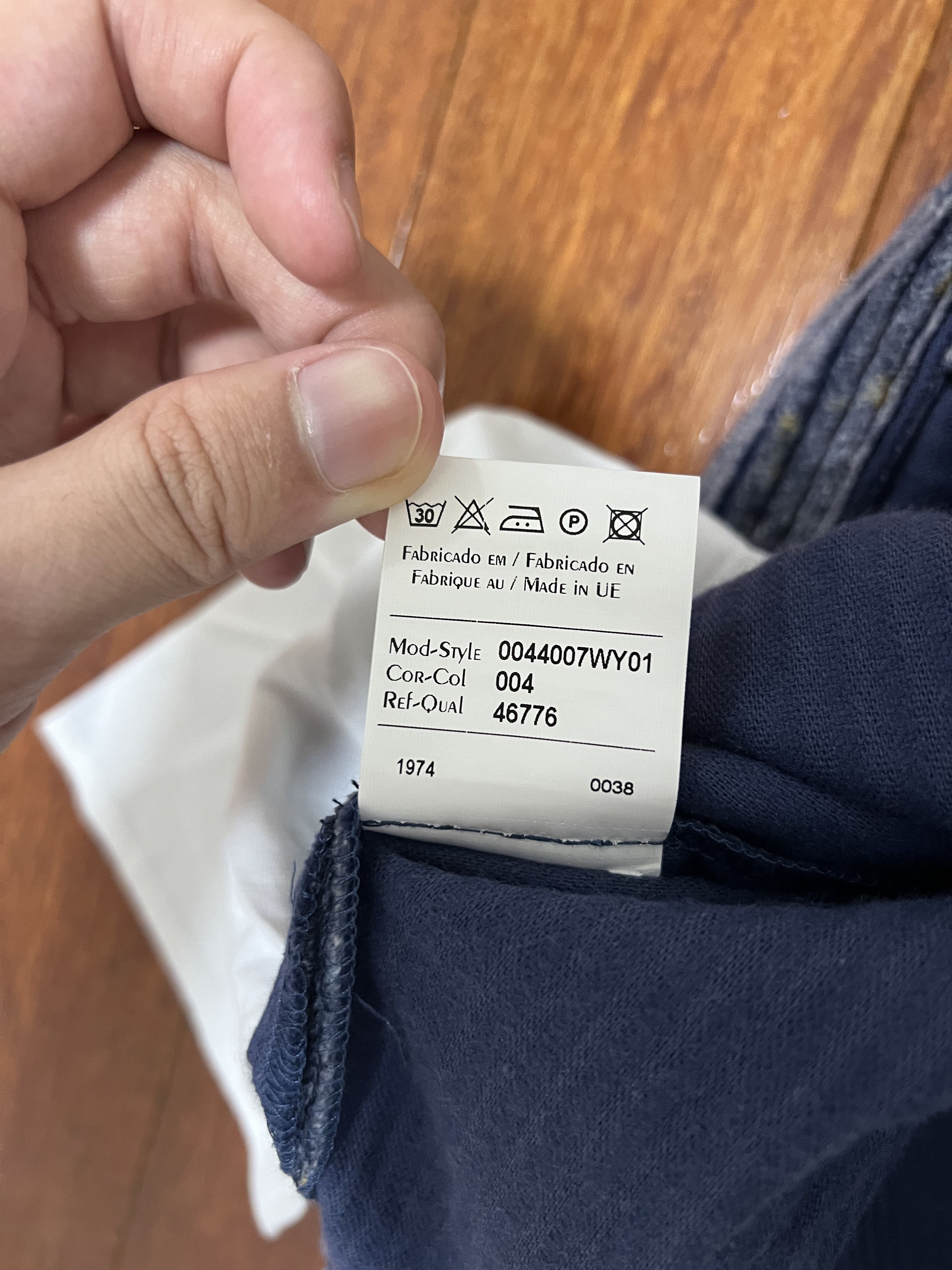 WYTHE 💚 Wythe Italian Donegal Corduroy Five Pocket Pants Blue Size US 34 / EU 50 - 13 Thumbnail
