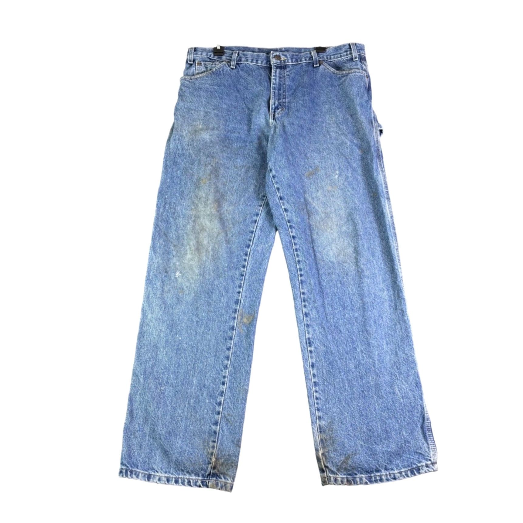 Dickies VINTAGE Dickies Jeans Mens Carpenter Blue Denim Workwear Relaxed Fit 36x33 Mens Size US 36 / EU 52 - 2 Thumbnail