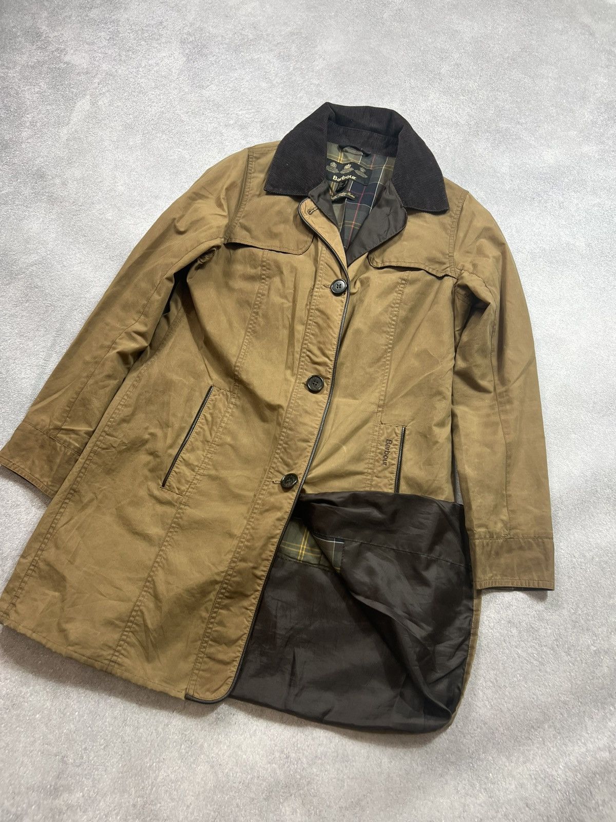 Barbour 💛VTG Rick Owens Style Barbour Vintage waterproof jacket Size US S / EU 44-46 / 1 - 3 Thumbnail