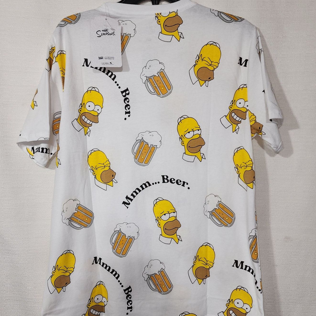The Simpsons Homer Simpsons ''Mmm...Beer'' men's medium NWT Size US M / EU 48-50 / 2 - 4 Thumbnail