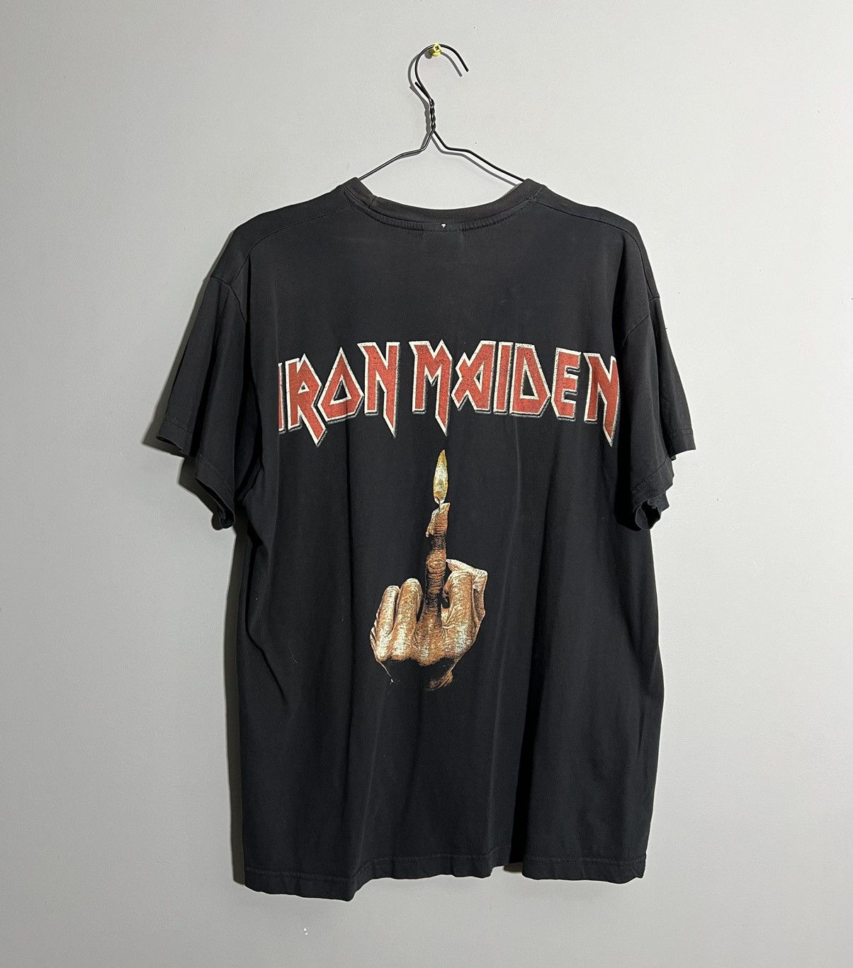 Iron Maiden × Vintage Vintage Iron Maiden Horror Black Rock T-Shirt Size US L / EU 52-54 / 3 - 7 Thumbnail
