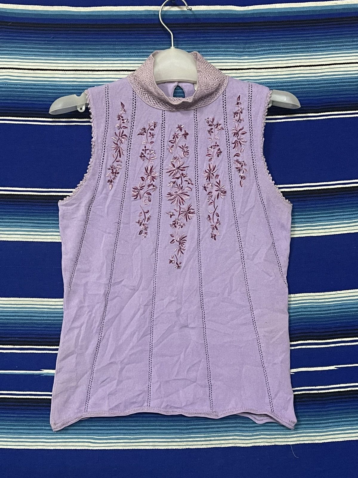 上品な VIVIENNETAM FLOWER 38 KNIT EMBROIDERY トップス