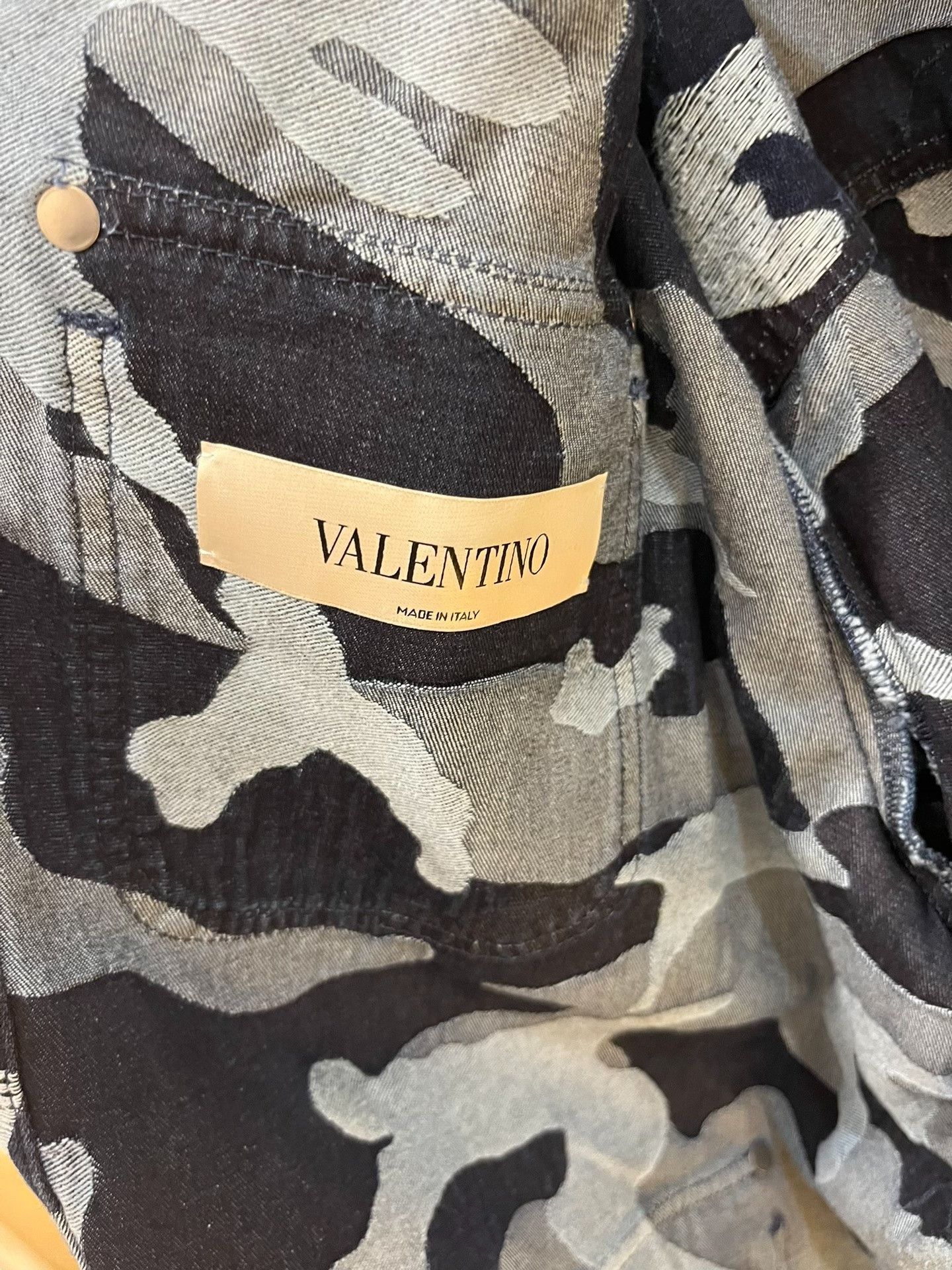 Valentino Valentino Camouflage Denim Jacket Size US S / EU 44-46 / 1 - 6 Thumbnail