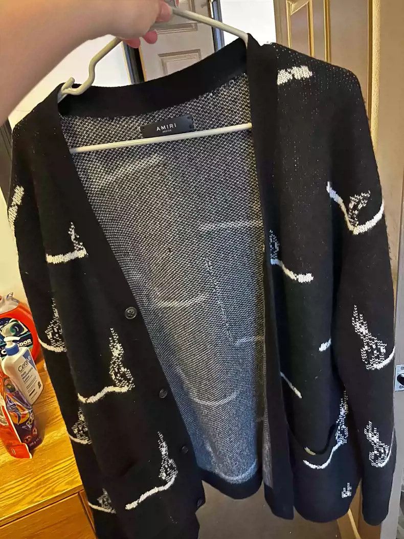 Amiri Genuine Amiri smoking sweater cardigan