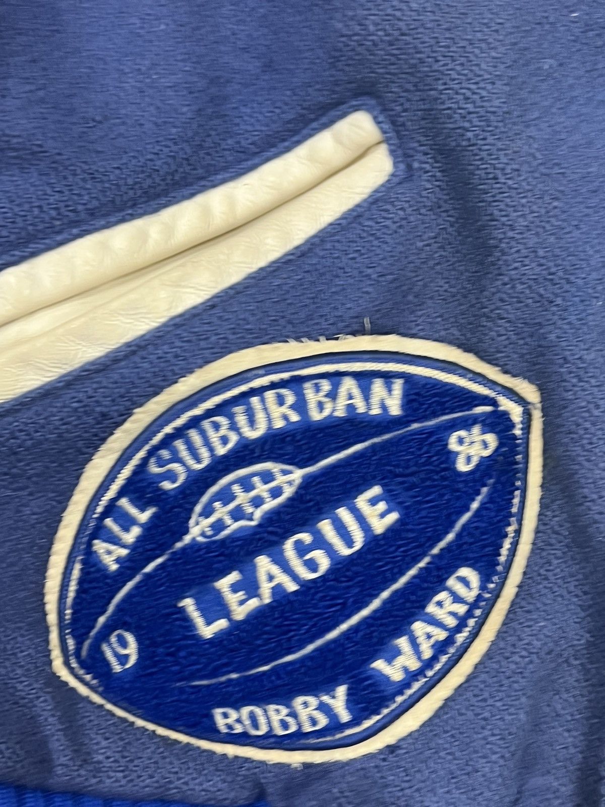 Delong Vintage 80s Varsity Football Letterman Jacket Size ONE SIZE - 6 Thumbnail