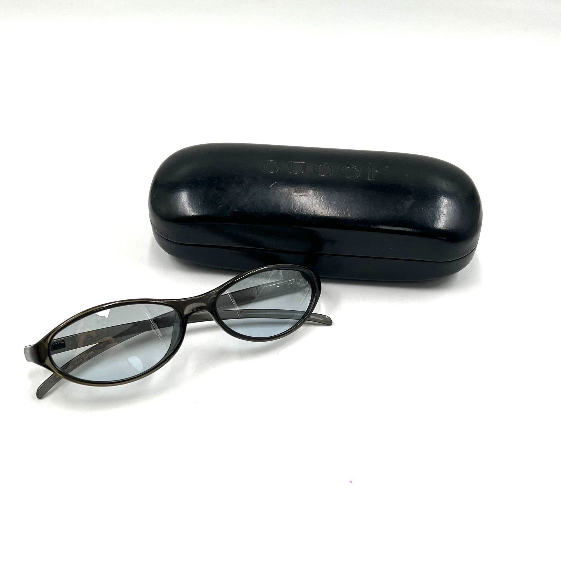 Gucci Gucci Black Cat Eye Narrow Sunglasses Size ONE SIZE - 1 Thumbnail