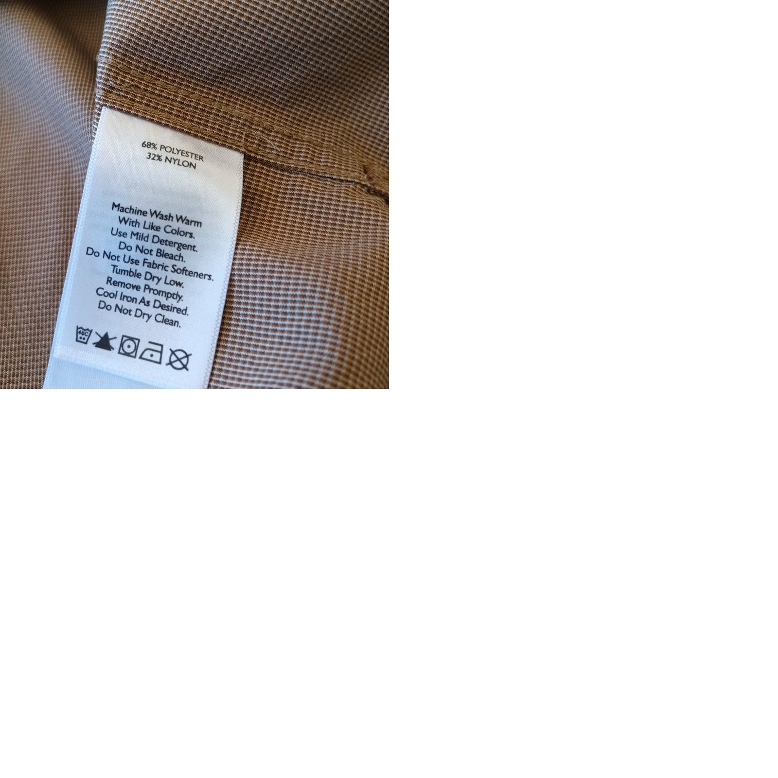 Eddie Bauer Eddie Bauer Sport Shop Shirt Mens Medium Beige Micro Check Long Sleeve Button-Up Breathable Pockets Roll Tab Collar Down Vintage No Size US M / EU 48-50 / 2 - 9 Thumbnail